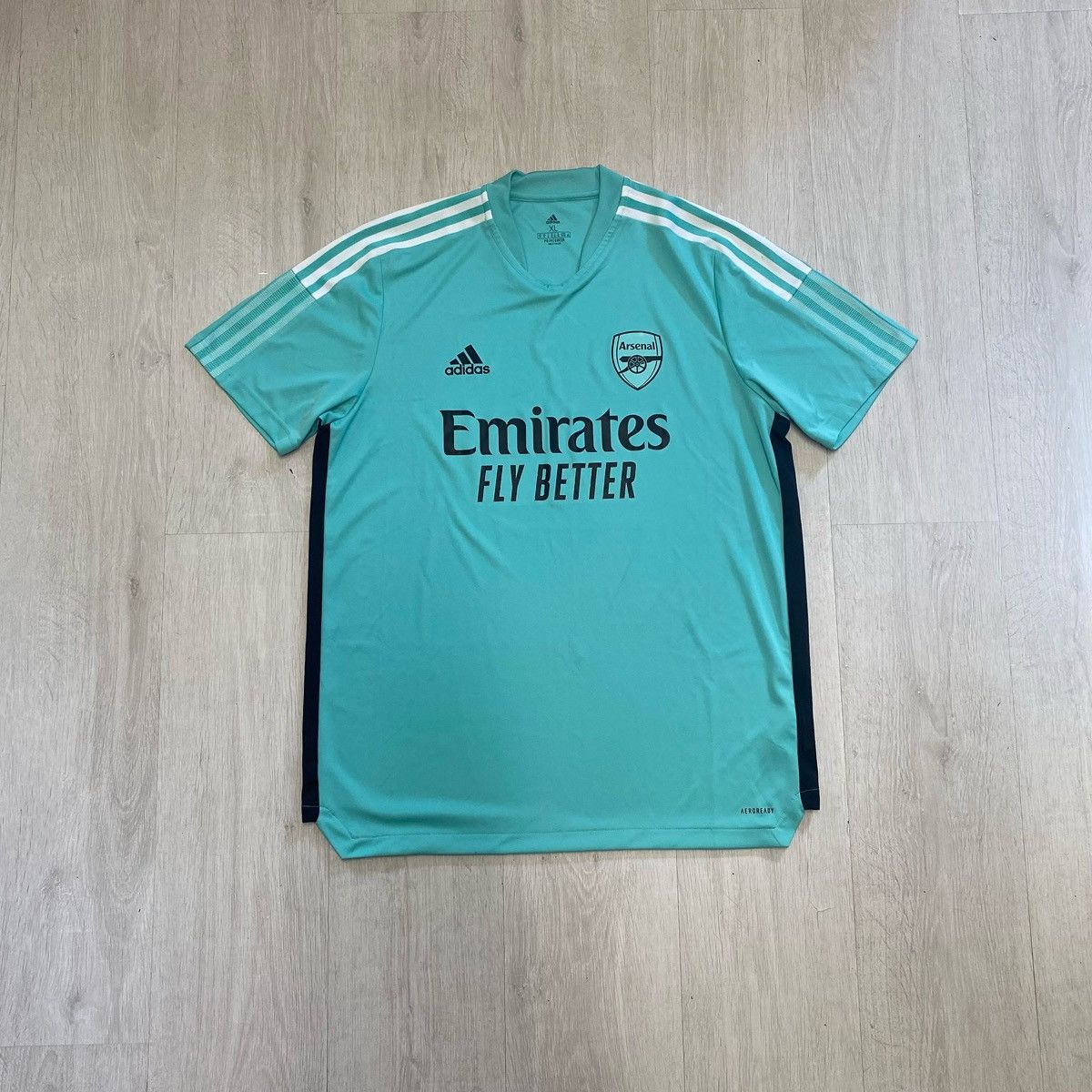 Adidas Arsenal Turqoise football shirt Size US XL / EU 56 / 4 - 1 Thumbnail