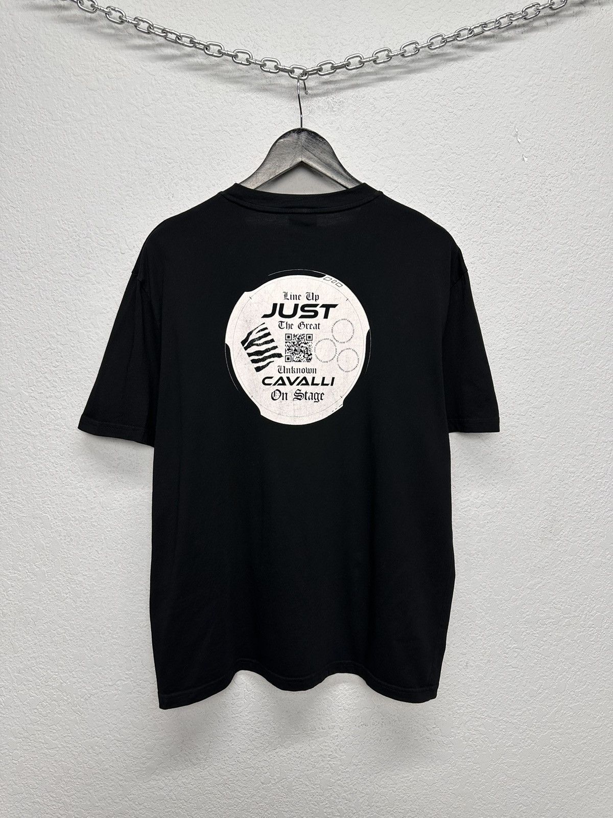 Just Cavalli Vintage Just Cavalli Black T-shirt Logo Print Luxury LV VTG Size US S / EU 44-46 / 1 - 9 Thumbnail