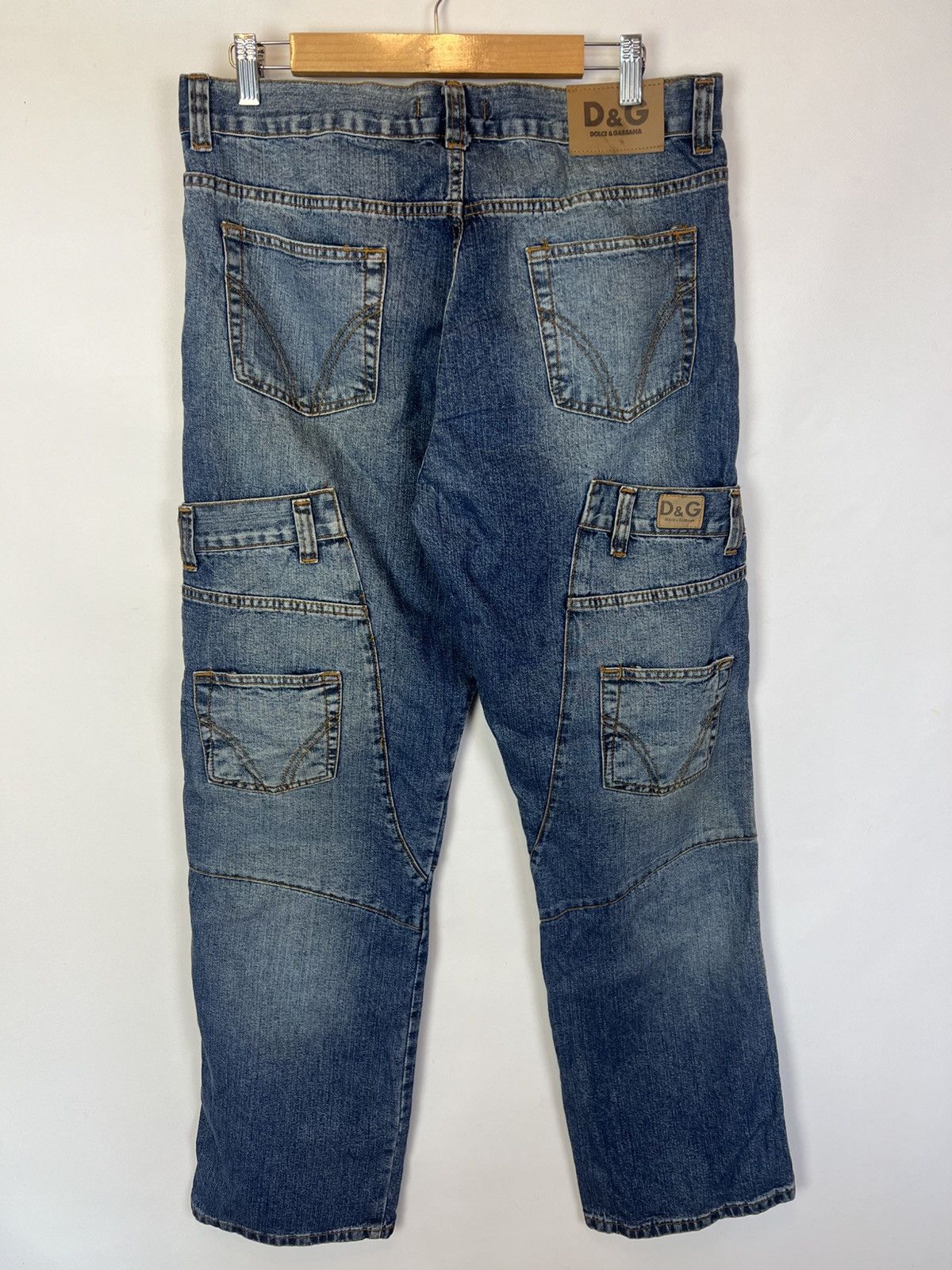 Dolce & Gabbana Vintage Dolce Gabbana Y2K big logo Jeans pants Size US 34 / EU 50 - 2 Thumbnail