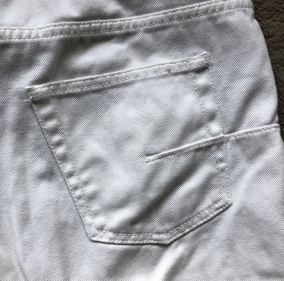 Dior Dior Homme White Raw Hem Denim Jeans Size US 32 / EU 48 - 5 Thumbnail