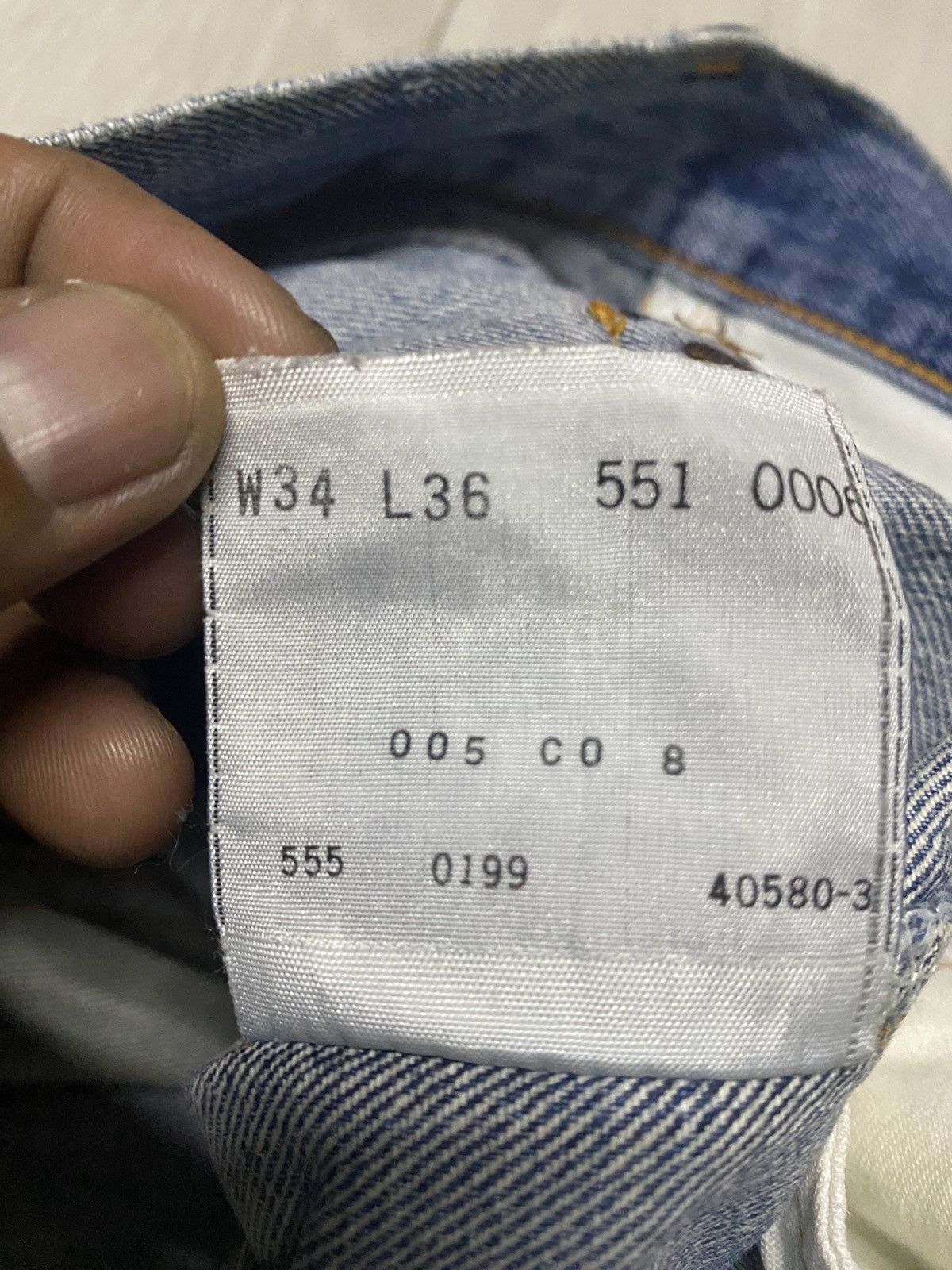 Levi's Levis Big E 551zxx 90s Vintage Zipper Baggy Jeans Size US 31 - 20 Thumbnail