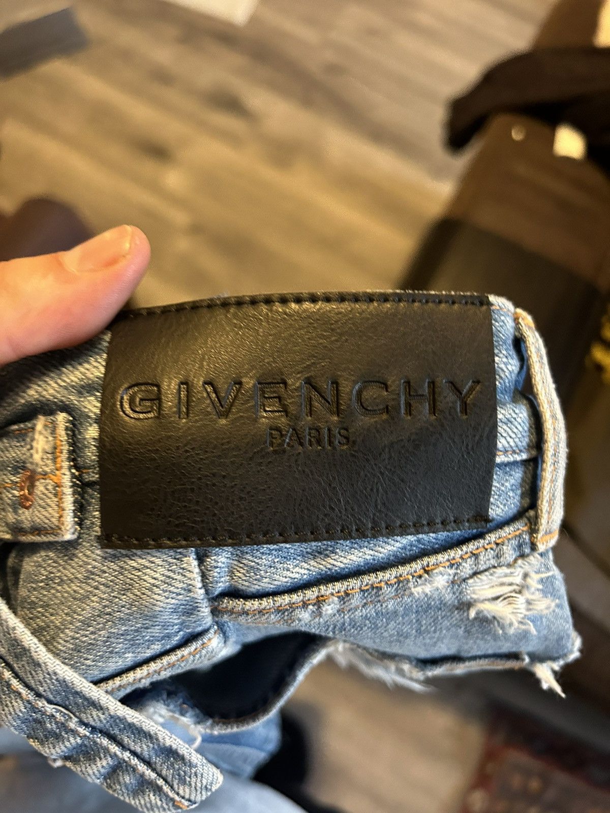 Givenchy Baggy Distressed Cropped Denim Jeans - Size 28 Size US 28 / EU 44 - 13 Thumbnail