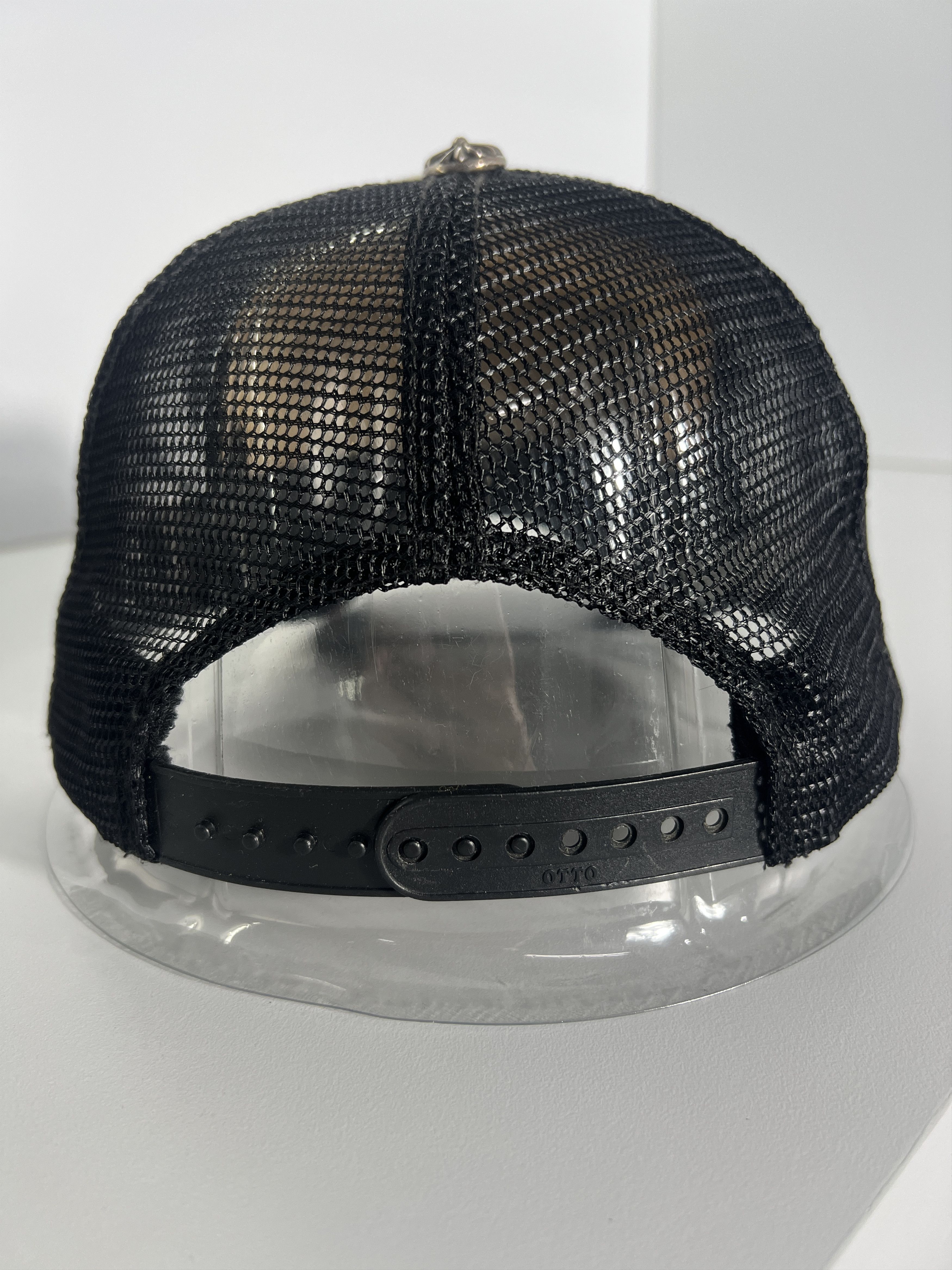 Chrome Hearts Chrome Hearts F*CK Hollywood Trucker Hat Silver Button Size ONE SIZE - 6 Thumbnail