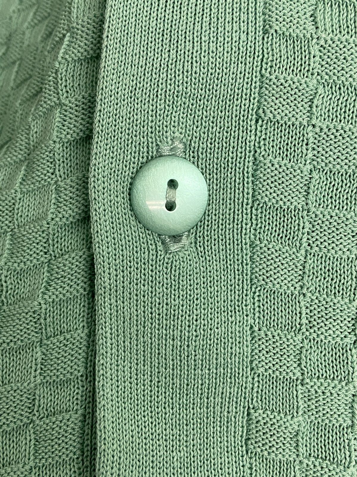 Takeo Kikuchi VTG Takeo Kikuchi Mint Green Textured Sleeveless Cardigan Size US M / EU 48-50 / 2 - 5 Thumbnail