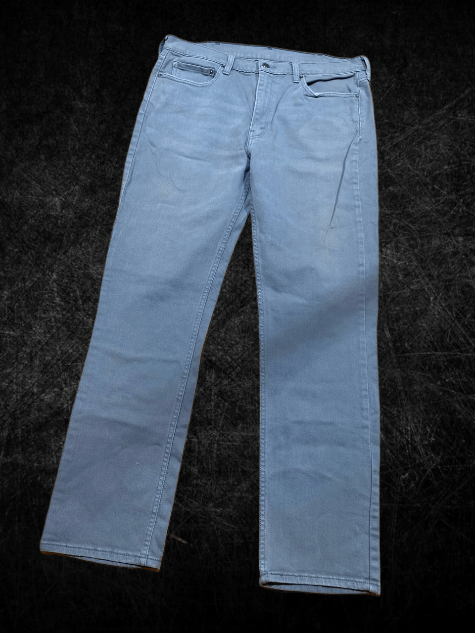 Levi's Levi's 514 Gray Light Wash Straight Jeans Mid Rise Button Size US 38 / EU 54 - 1 Thumbnail