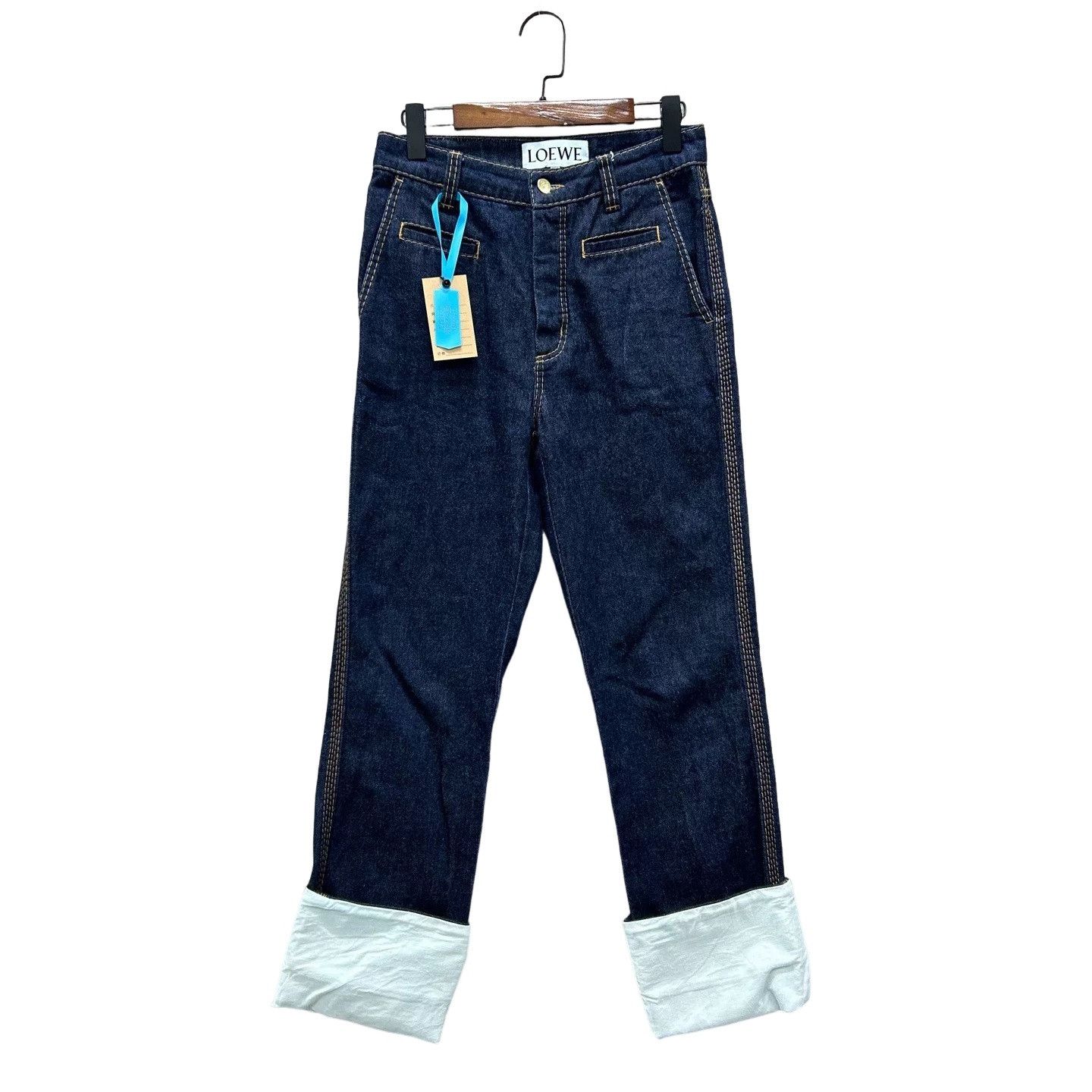 Loewe Loewe Contrast Cuff Jeans Size 34 Size 24" / US 00 / IT 34 - 1 Thumbnail