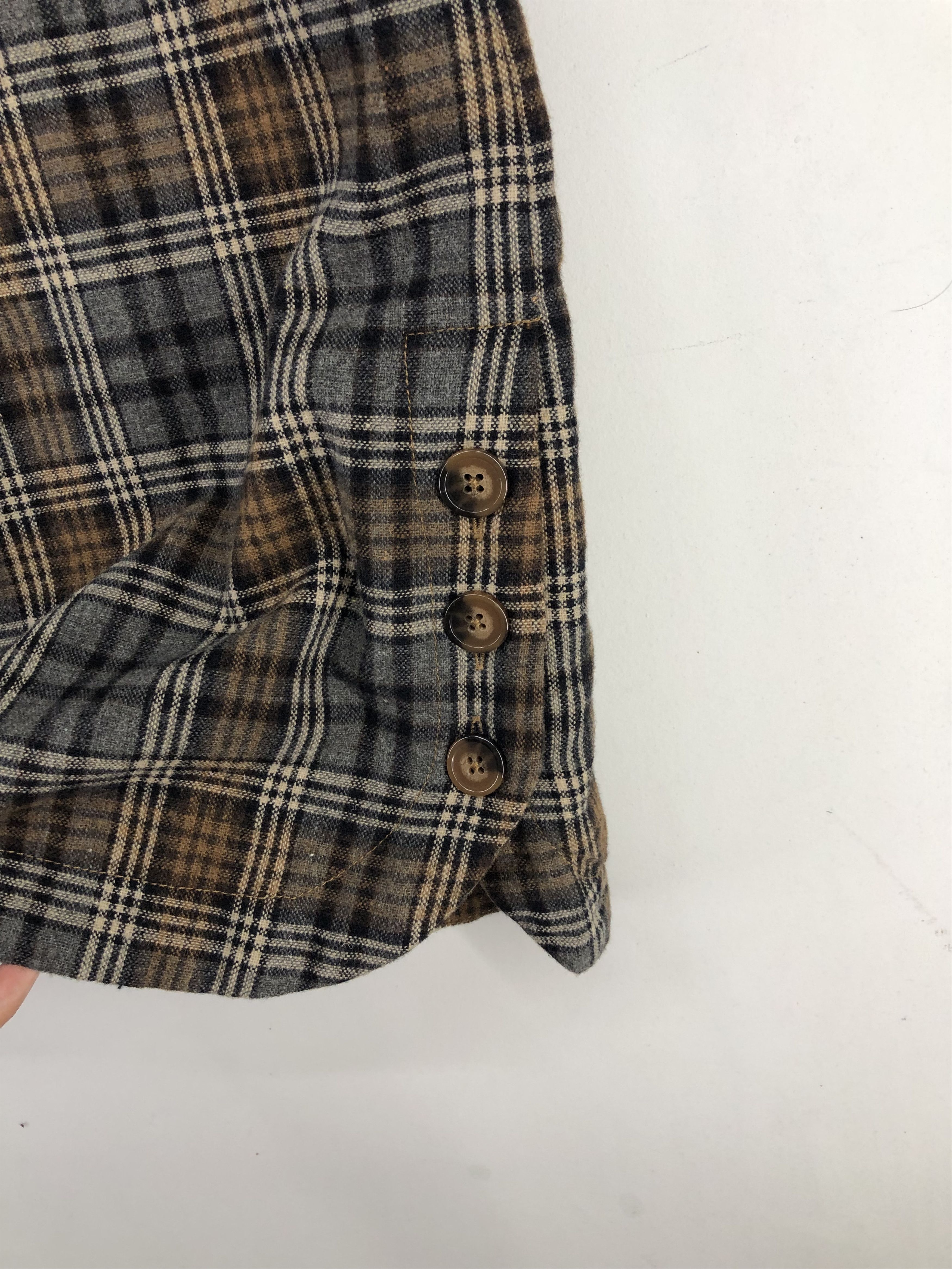 Harris Tweed Harris Tweed x Shimamura Check Pattern Wool Tunic Dress Size L / US 10 / IT 46 - 5 Thumbnail