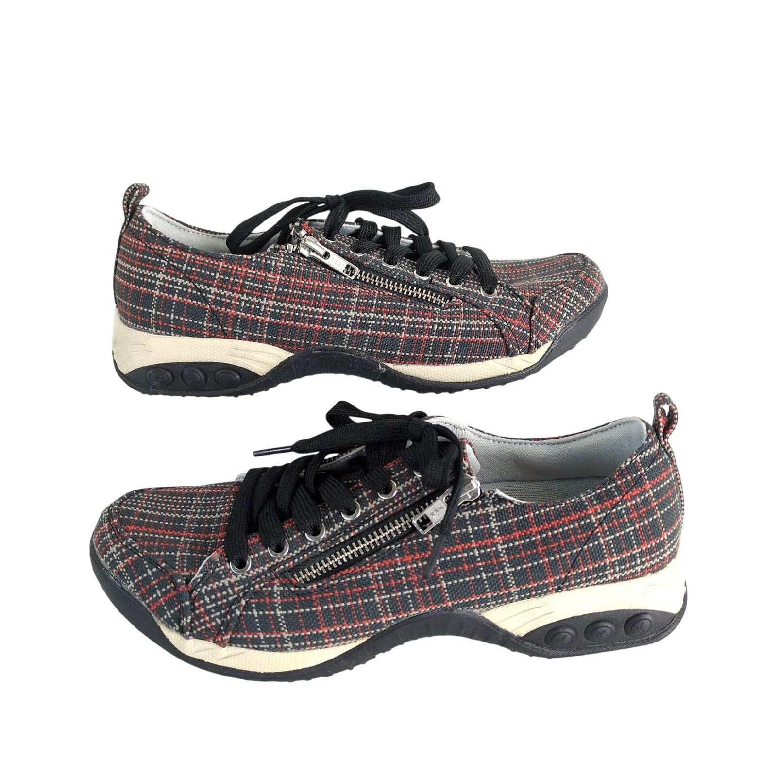 Other Therafit Plaid Comfort Sneakers Women's 8.5 Side Zip Walking Size US 8.5 / IT 38.5 - 2 Thumbnail