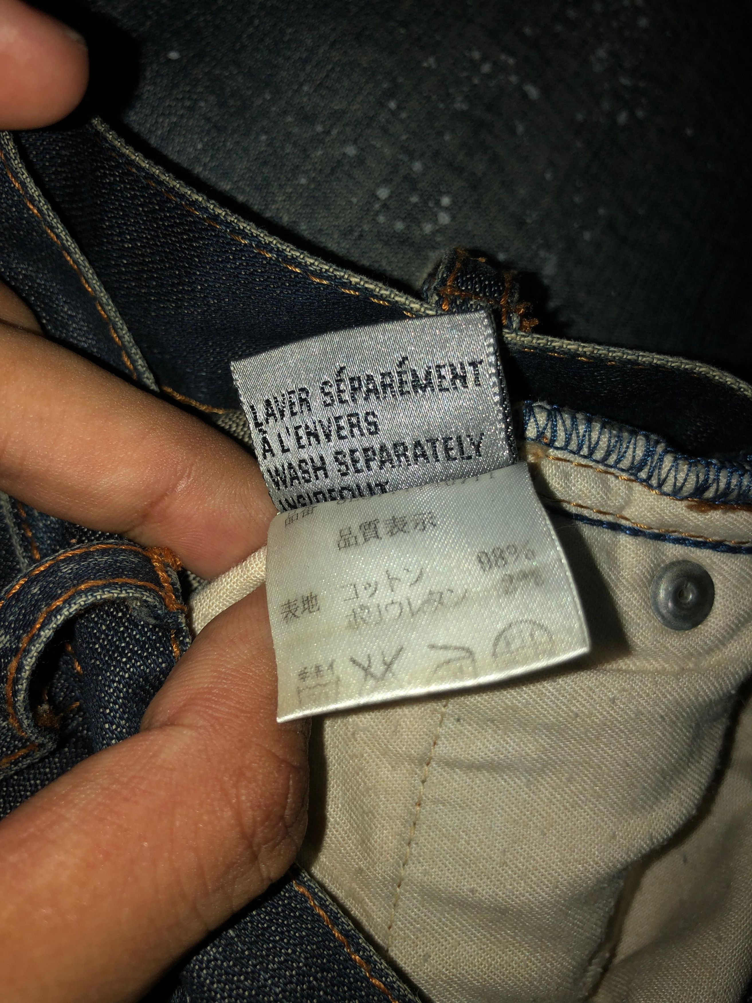 Dior × Hedi Slimane 2000s Denim Splater by Hedi Slimane Size US 28 / EU 44 - 10 Thumbnail