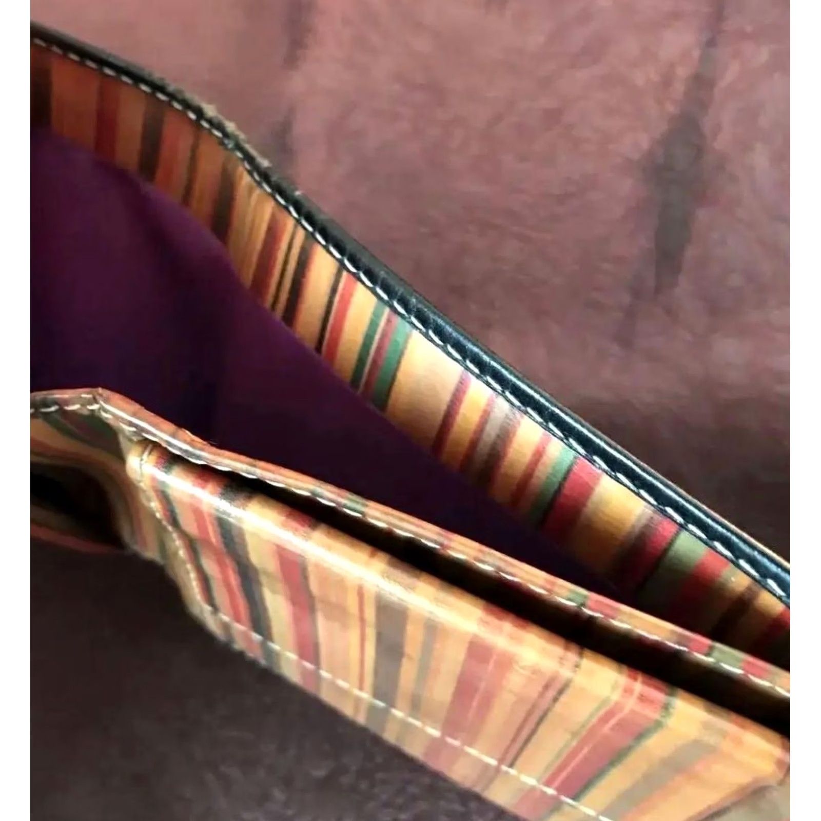 Paul Smith VINTAGE Paul Smith Wallet Men Bifold Multi-Stripe Leather Limited Edition VHTF Rare Timeless Qu Size ONE SIZE - 6 Thumbnail