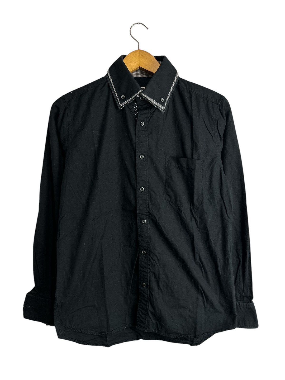 GOTHIC WESTERN SHIRT SEMANTIC DESIGN TRIPLE COLLAR