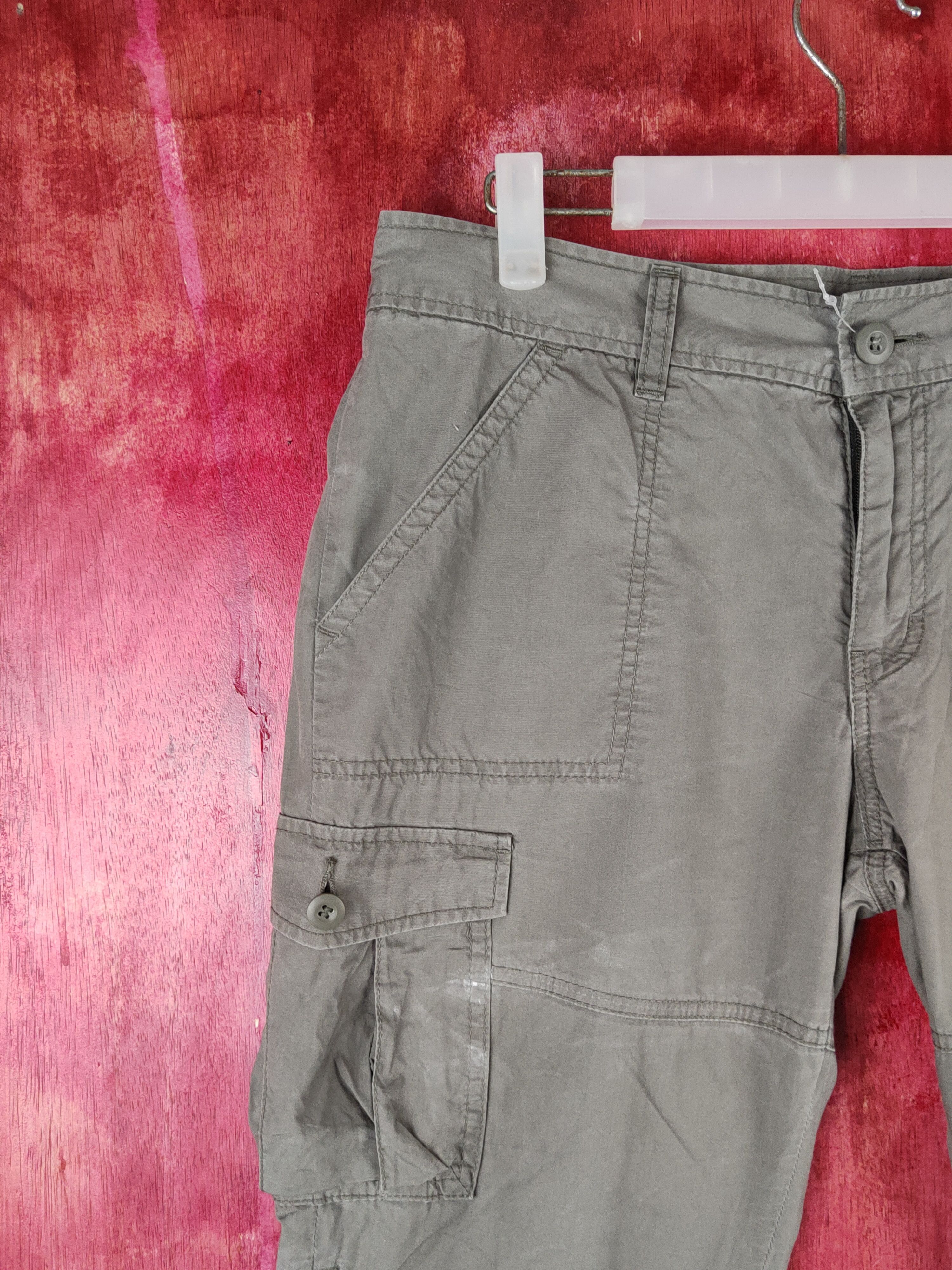 Japanese Brand × Uniqlo Uniqlo Olive Multipocket Tactical Half Pants #S1511 Size 30" / US 8 / IT 44 - 3 Thumbnail