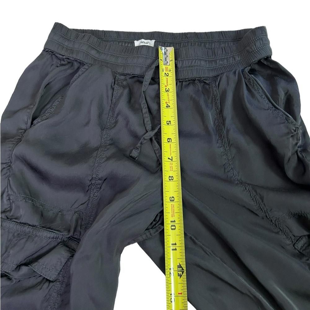 Designer aerie l Black Satin Cargo Joggers Small Size 28" / US 6 / IT 42 - 7 Thumbnail