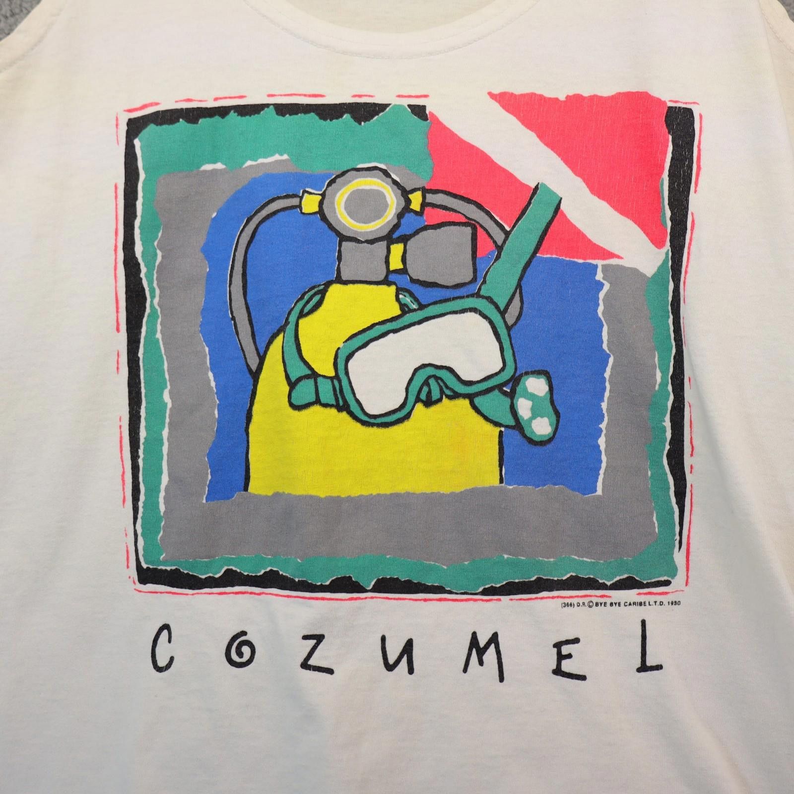 Other Bye Bye tank scuba diving Cozumel Men Medium Cotton vtg 1990 Size US M / EU 48-50 / 2 - 2 Thumbnail