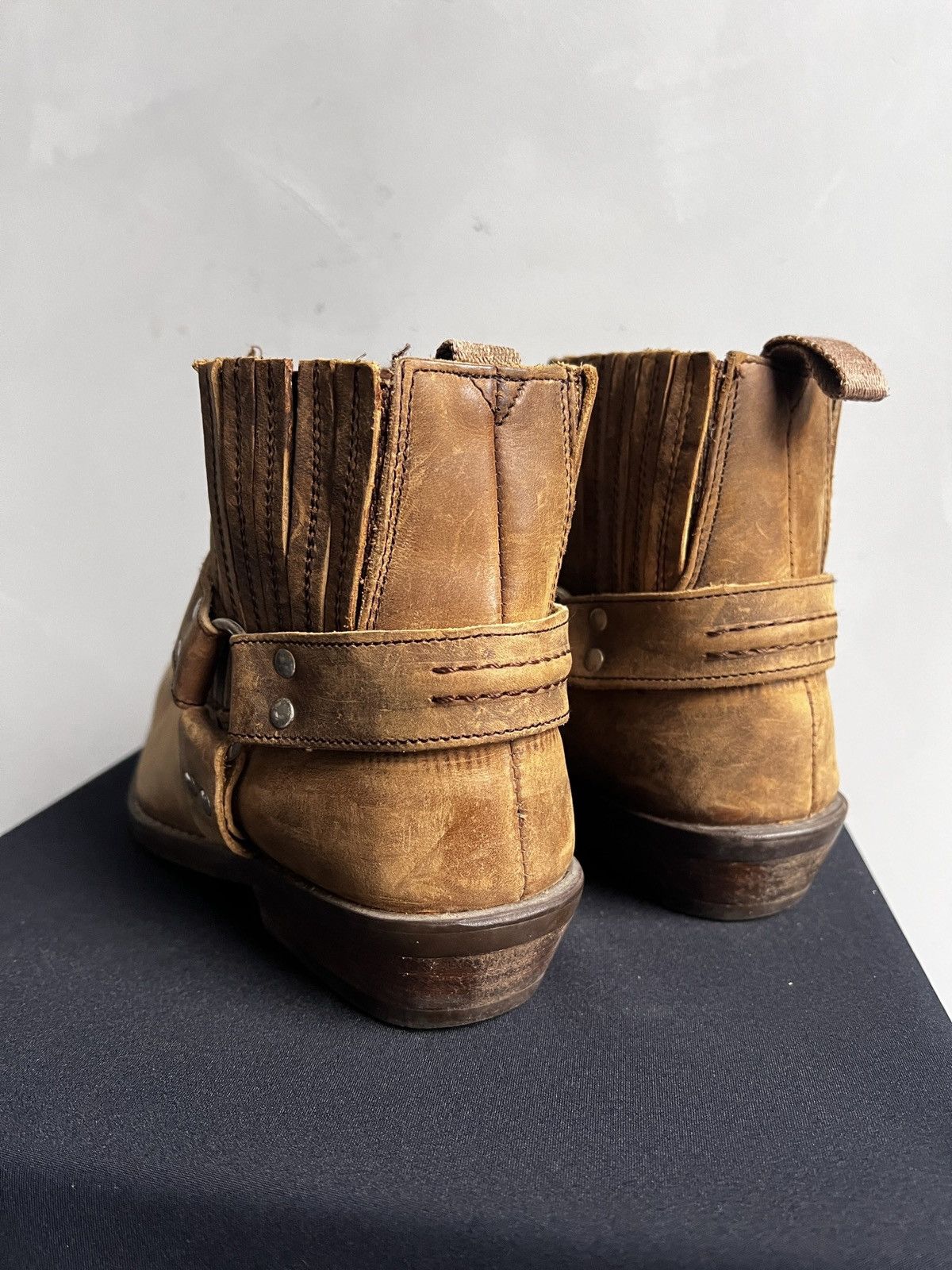 Western Rise Western style ankle moto style harley davidson boots Size US 9 / EU 42 - 8 Thumbnail