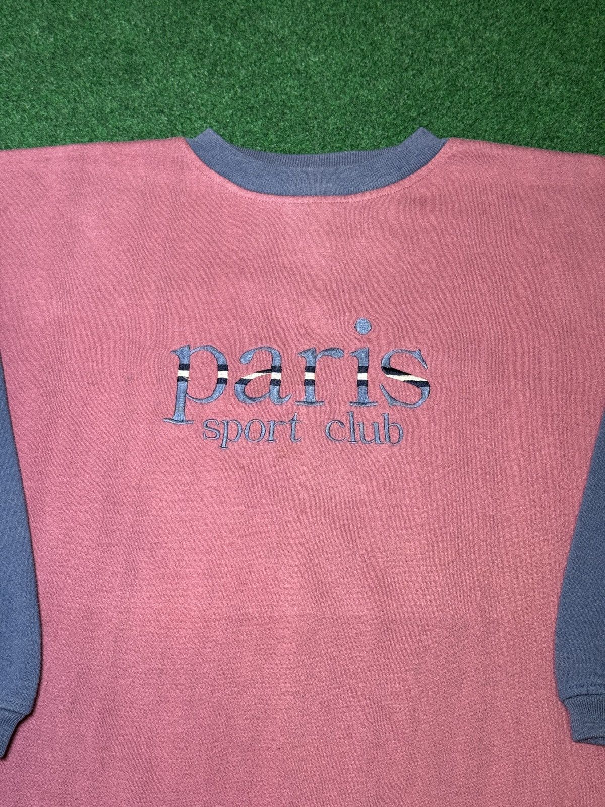 Vintage Vintage 90s Paris Sport Club Pullover Crewneck Sweatshirt Size L / US 10 / IT 46 - 2 Thumbnail