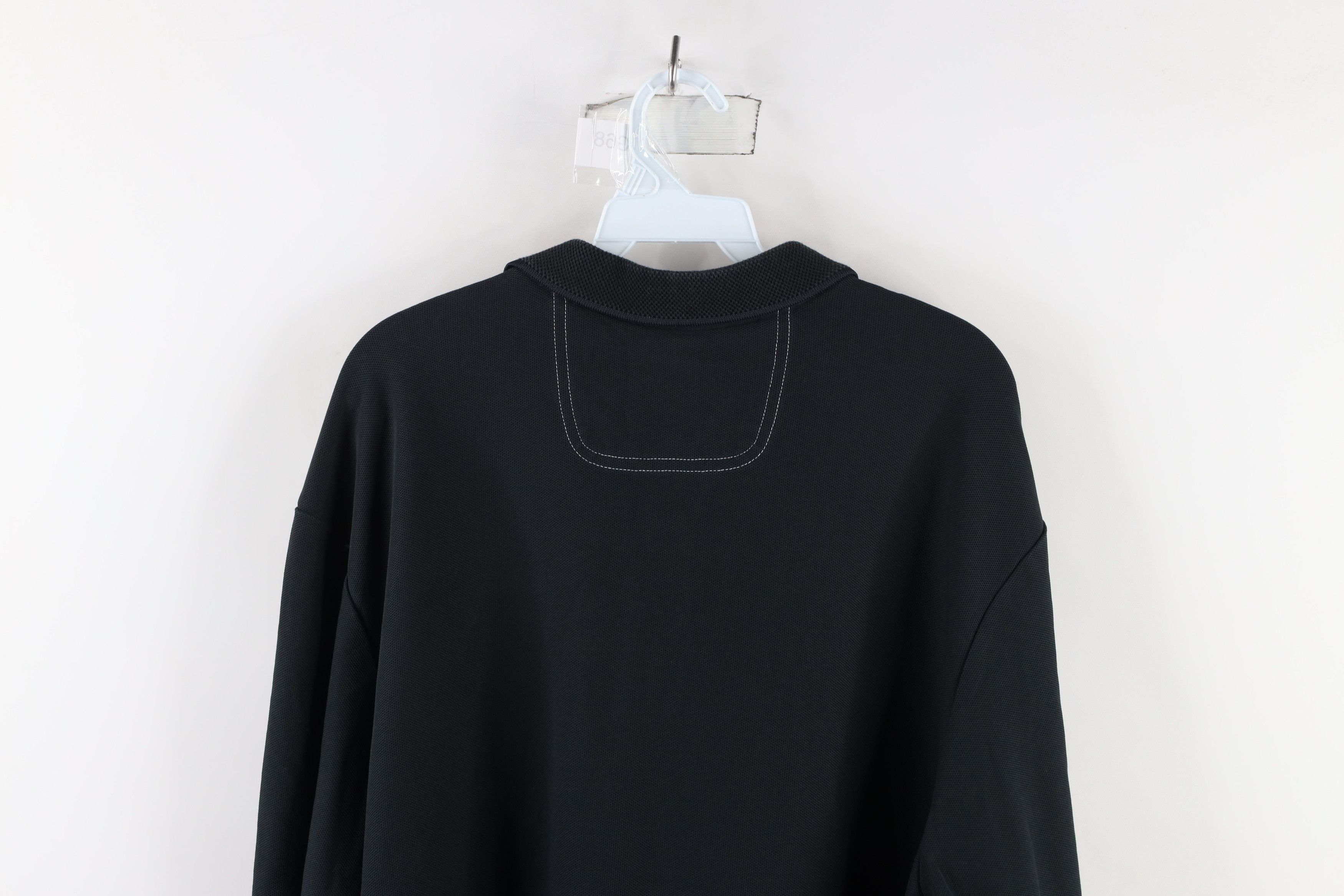 Tommy Bahama × Vintage Tommy Bahama Knit Long Sleeve Collared Polo Shirt Black Size US XL / EU 56 / 4 - 12 Thumbnail
