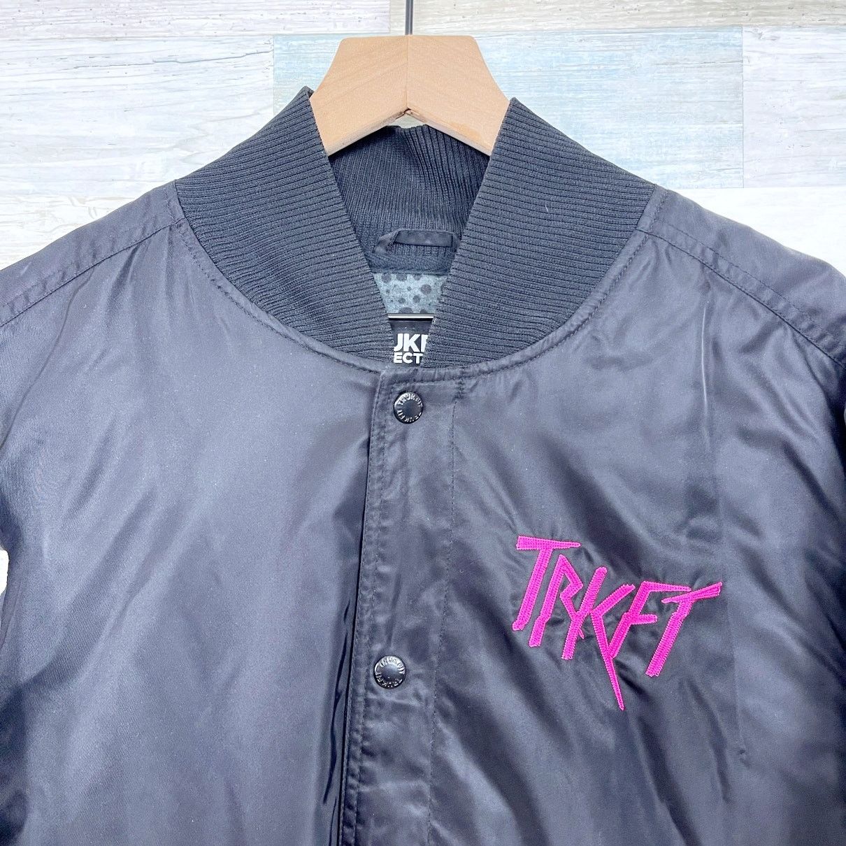 TRUKFIT TRUKFIT Logo Bomber Jacket Black Rare Mens XL Size US XL / EU 56 / 4 - 2 Thumbnail