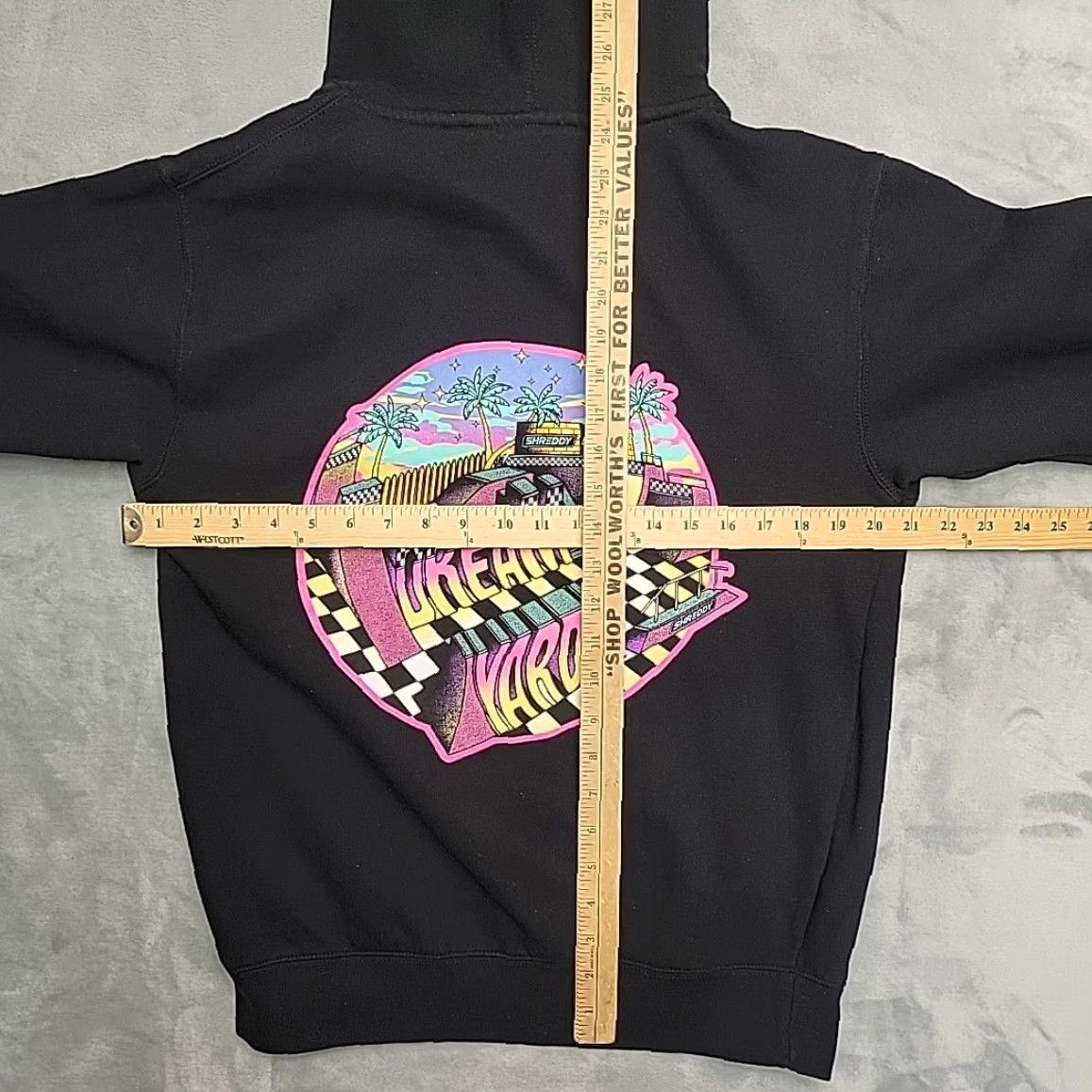 Vintage DREAM Yard Hoodie Black M Long Sleeve Full Zip Hooded Y2K Skate Surf Shreddy Mens Shirt Size US M / EU 48-50 / 2 - 8 Thumbnail