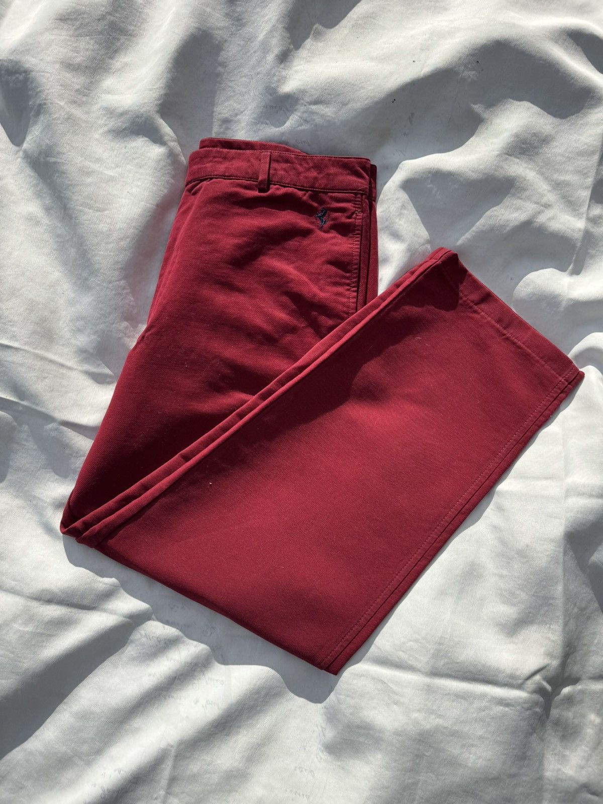Ferrari Rare Vintage 2002 Collaboration Fila x Ferrari chino Pants Size US 36 / EU 52 - 3 Thumbnail