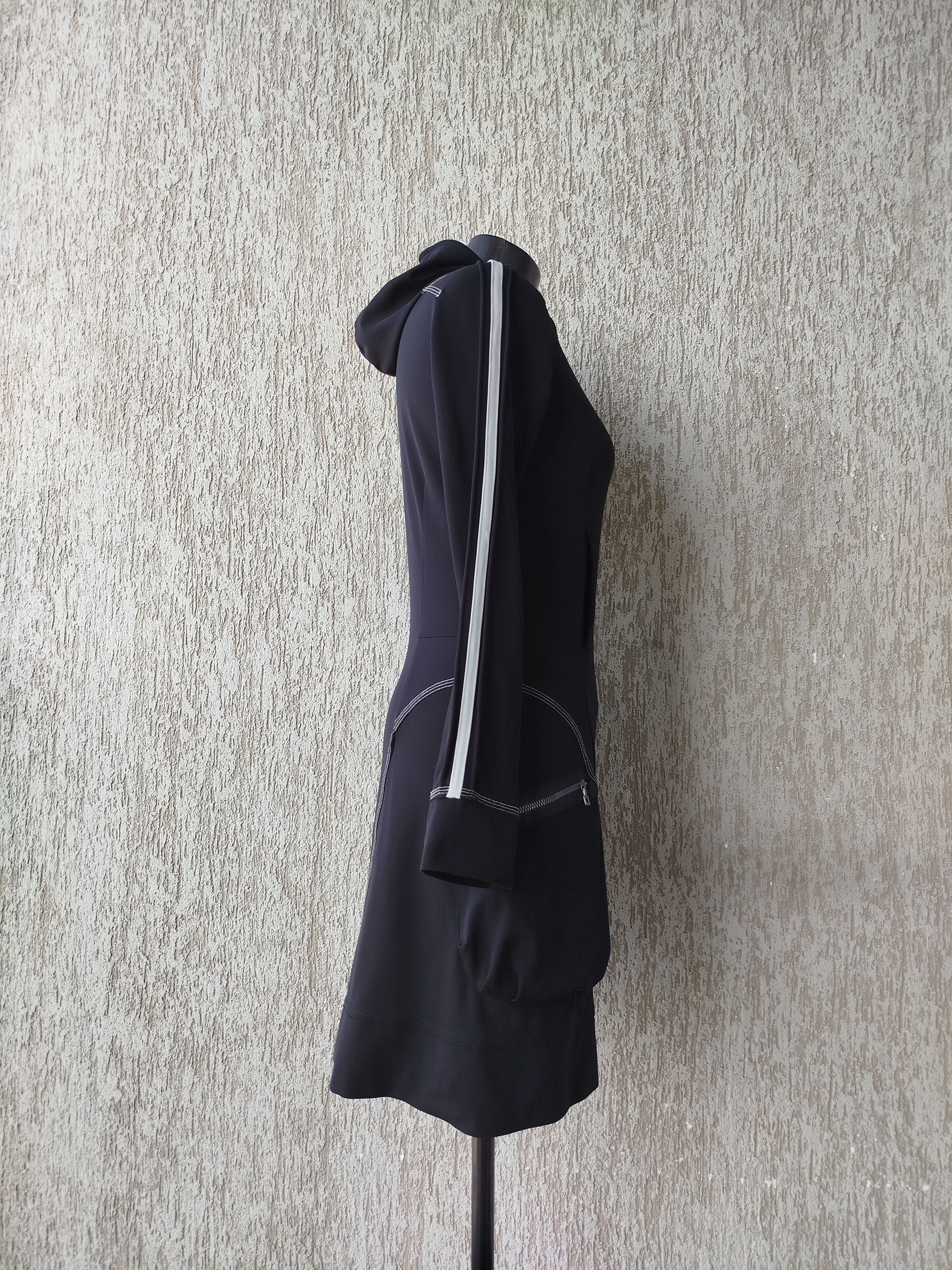 Marithe + Francois Girbaud Dress Long Sleeve Hooded Pockets Avant Garde Vintage Size L Size L / US 10 / IT 46 - 7 Thumbnail