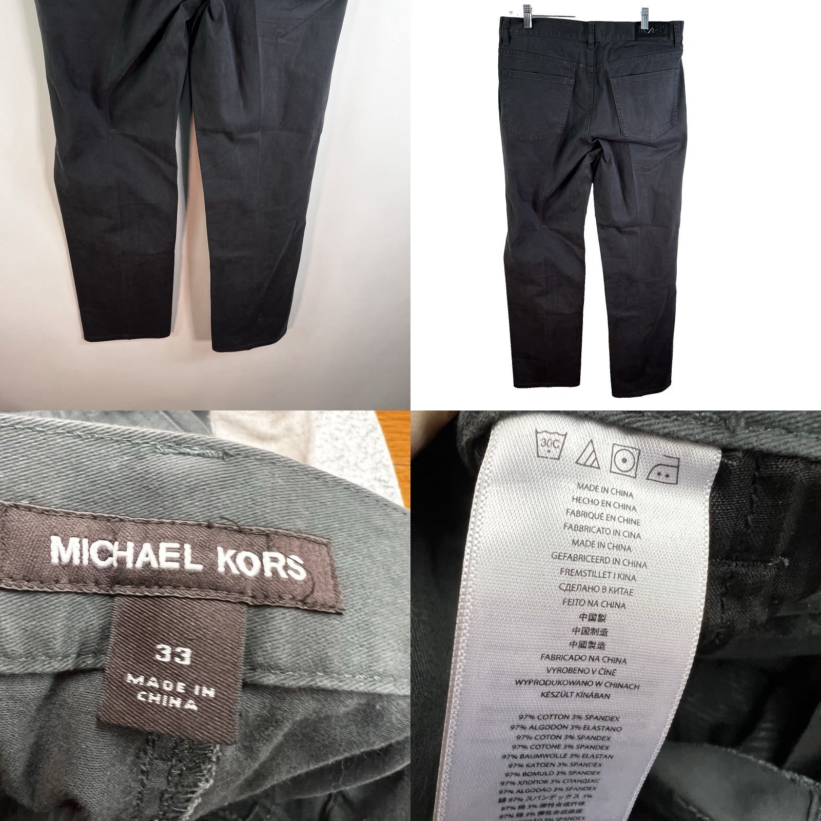 Michael Kors Michael Kors Straight Leg Chino Pants Mens Size 33 Gray 34X31 Size US 33 - 8 Thumbnail