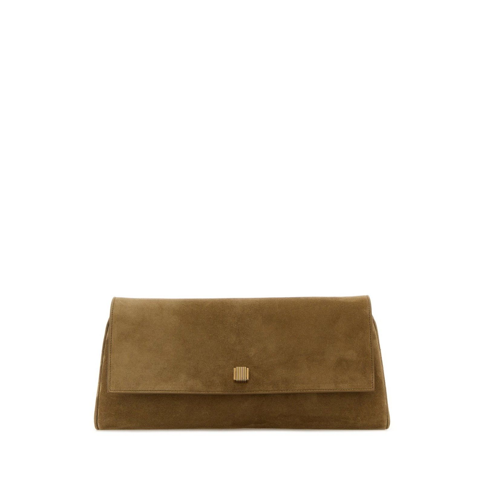 KHAITE KHAITE Audrey Brown Suede Clutch New & Authentic Size ONE SIZE - 1 Thumbnail