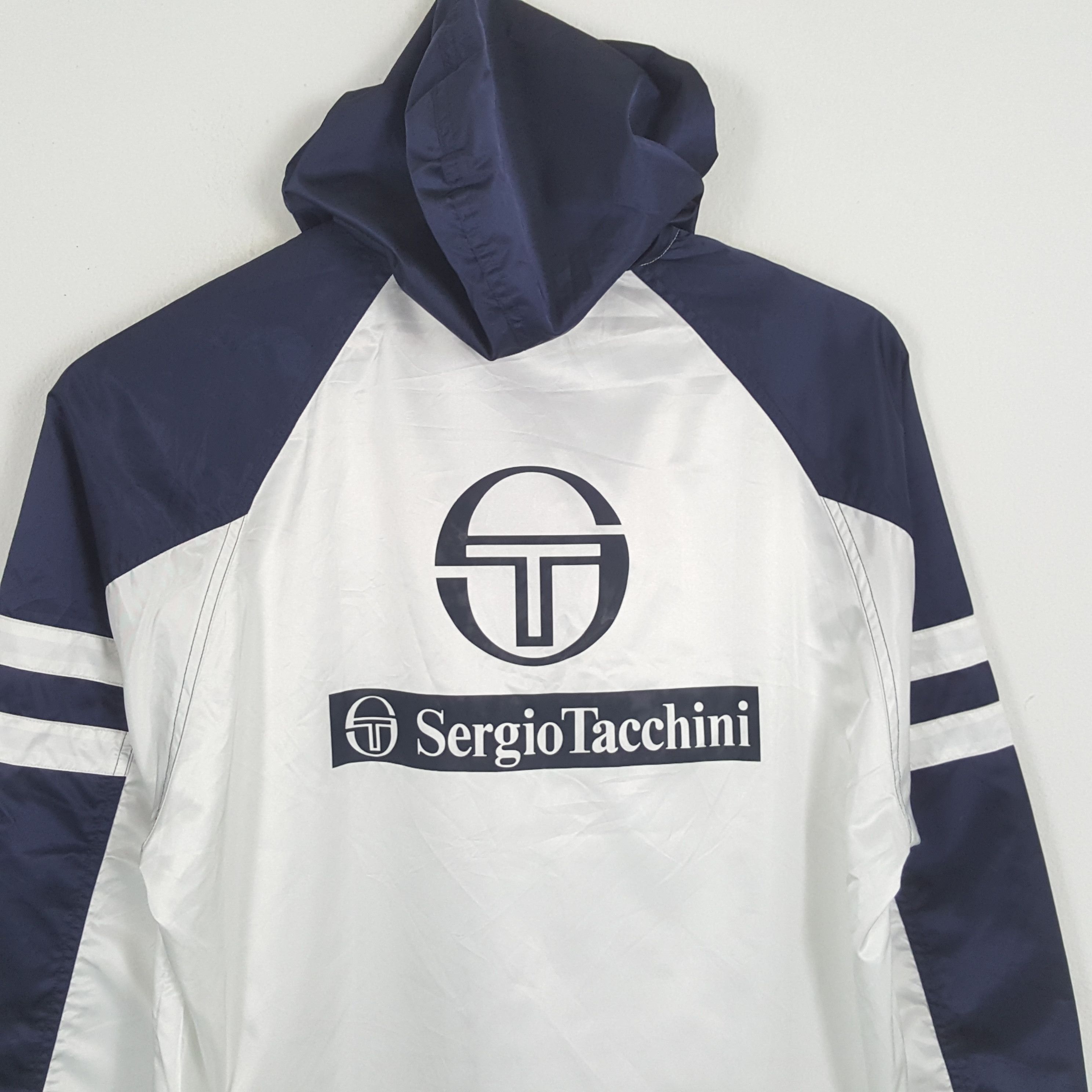 Sergio Tacchini × Vintage Vintage SERGIO TACHINI Sportswear Tennis Windbreaker Jacket Size US XL / EU 56 / 4 - 2 Thumbnail