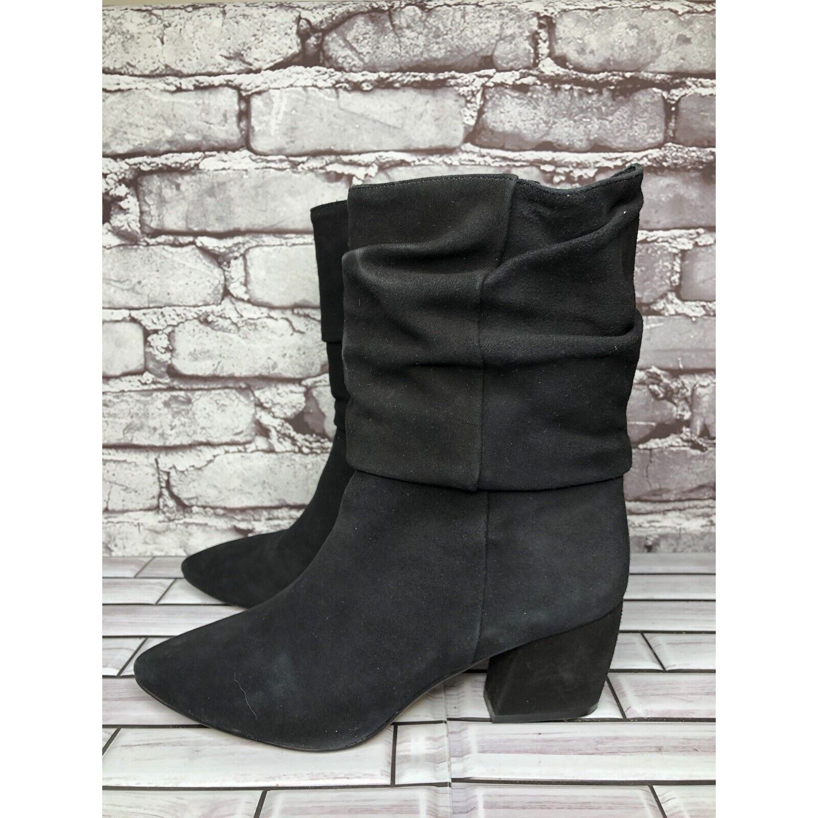 Other Botkier Skylar Black Suede Leather Pointed Heel Booties Wome Size US 8 / IT 38 - 1 Thumbnail