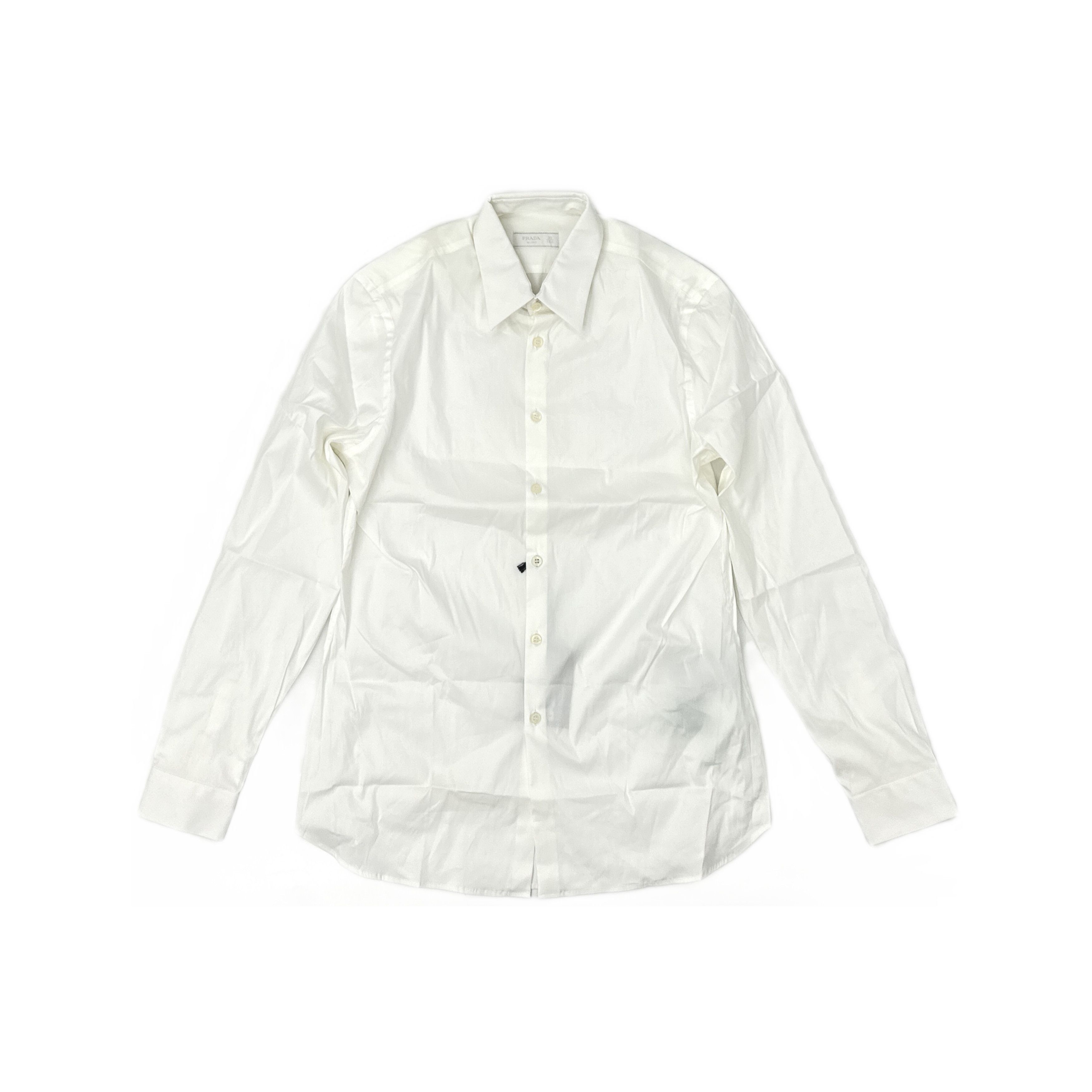 Prada Prada Popeline Stretch Button Up Shirt Size M Size US M / EU 48-50 / 2 - 1 Thumbnail