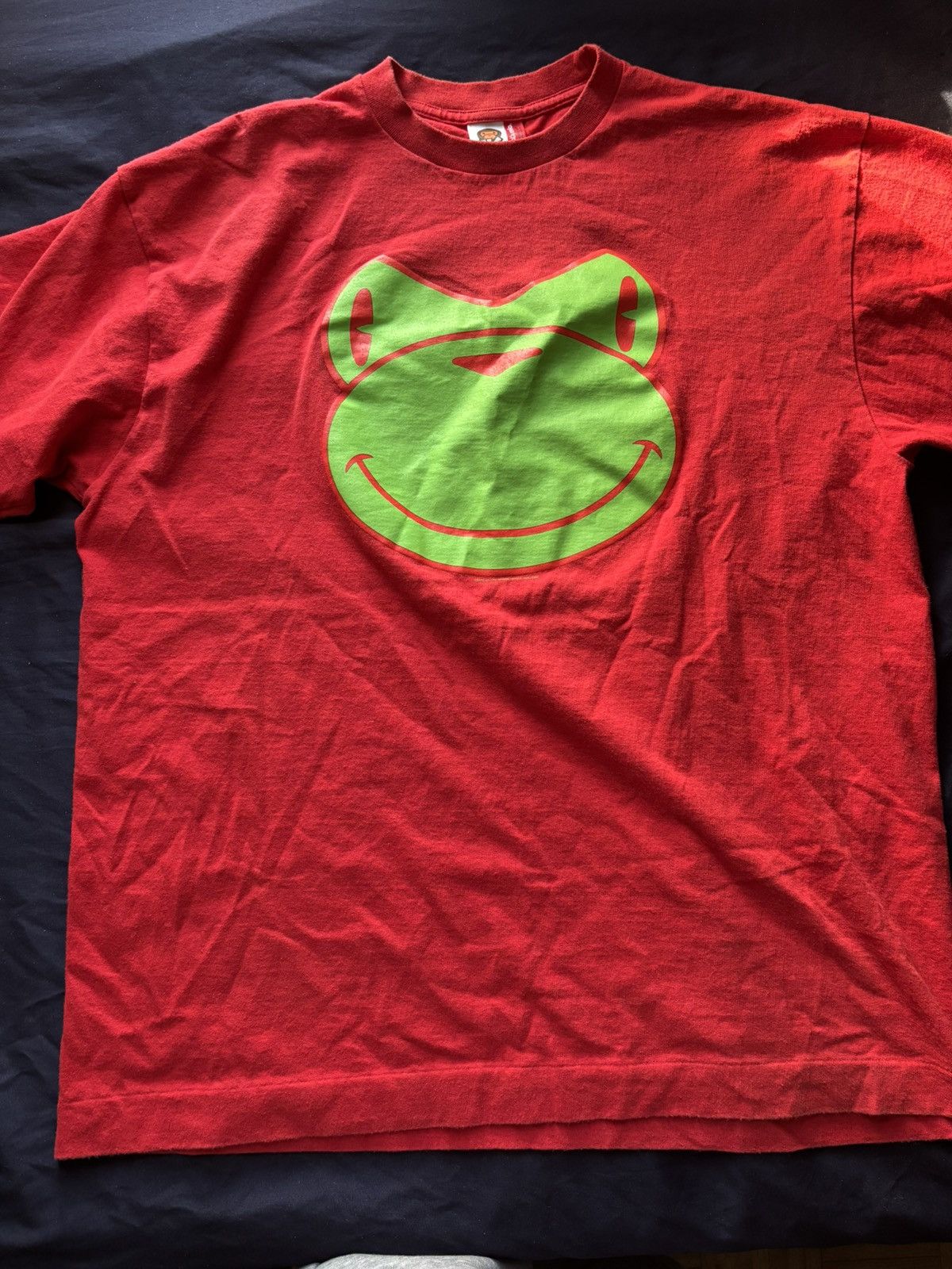 Bape Bape baby milo face tee red and green Size US XL / EU 56 / 4 - 1 Thumbnail