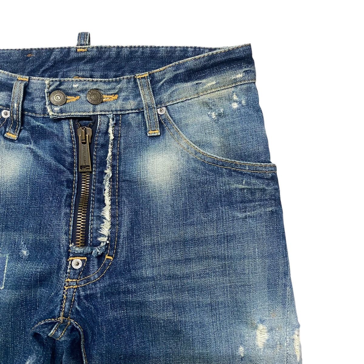 Dsquared2 Dsquared2 Distressed Denim Cropped Jeans Size 28" / US 6 / IT 42 - 5 Thumbnail