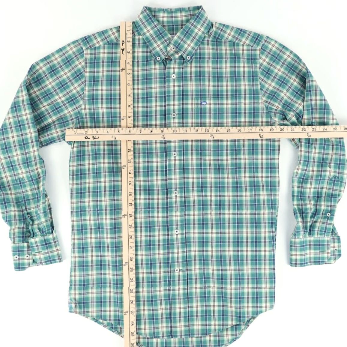 Southern Tide Southern Tide Shirt Plaid Long Sleeve Button Down Green Men S Size US S / EU 44-46 / 1 - 3 Thumbnail