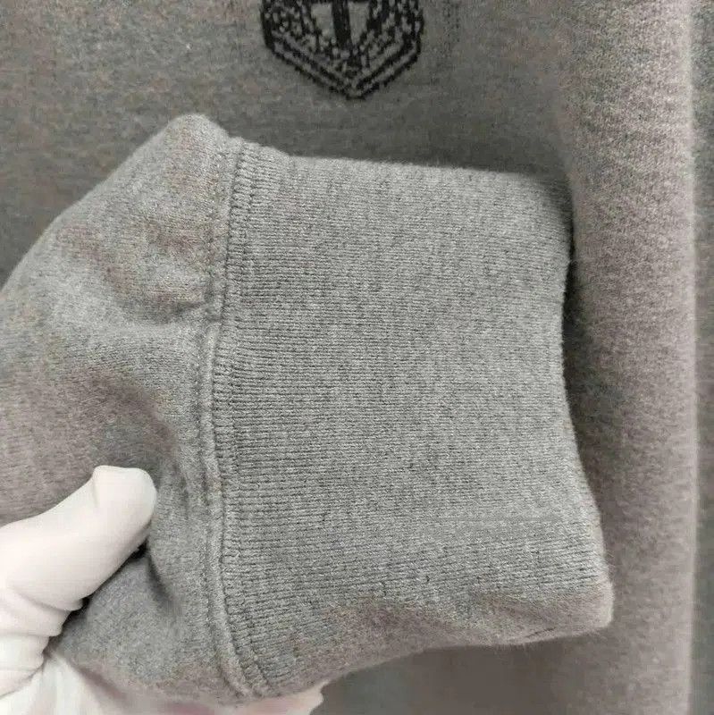 Prada Prada Gray Cotton Long Sleeve Sweatshirt. Size US XL / EU 56 / 4 - 6 Thumbnail