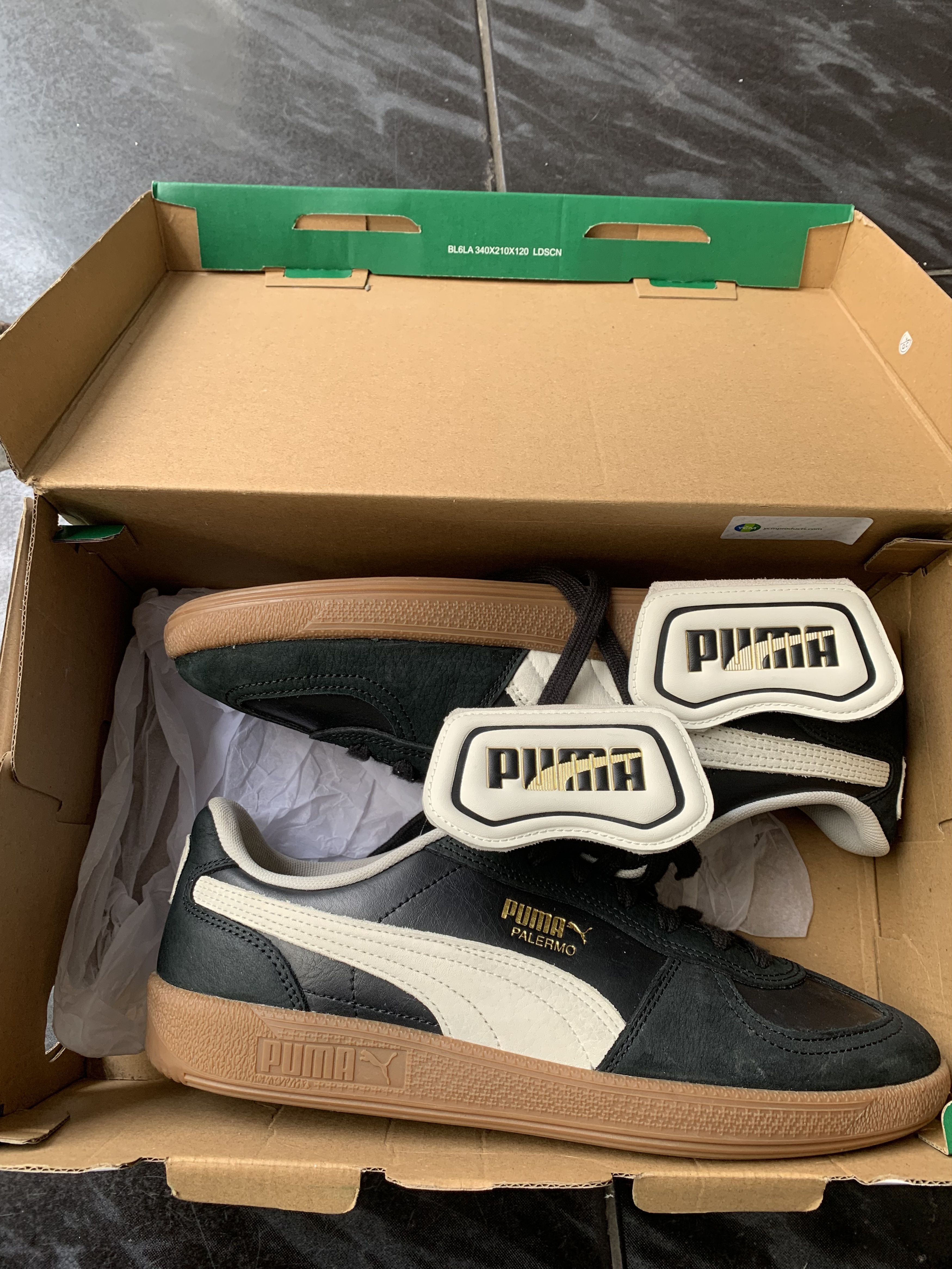 Puma Puma Palermo Black Gum Sole Size US 10 / EU 43 - 1 Thumbnail