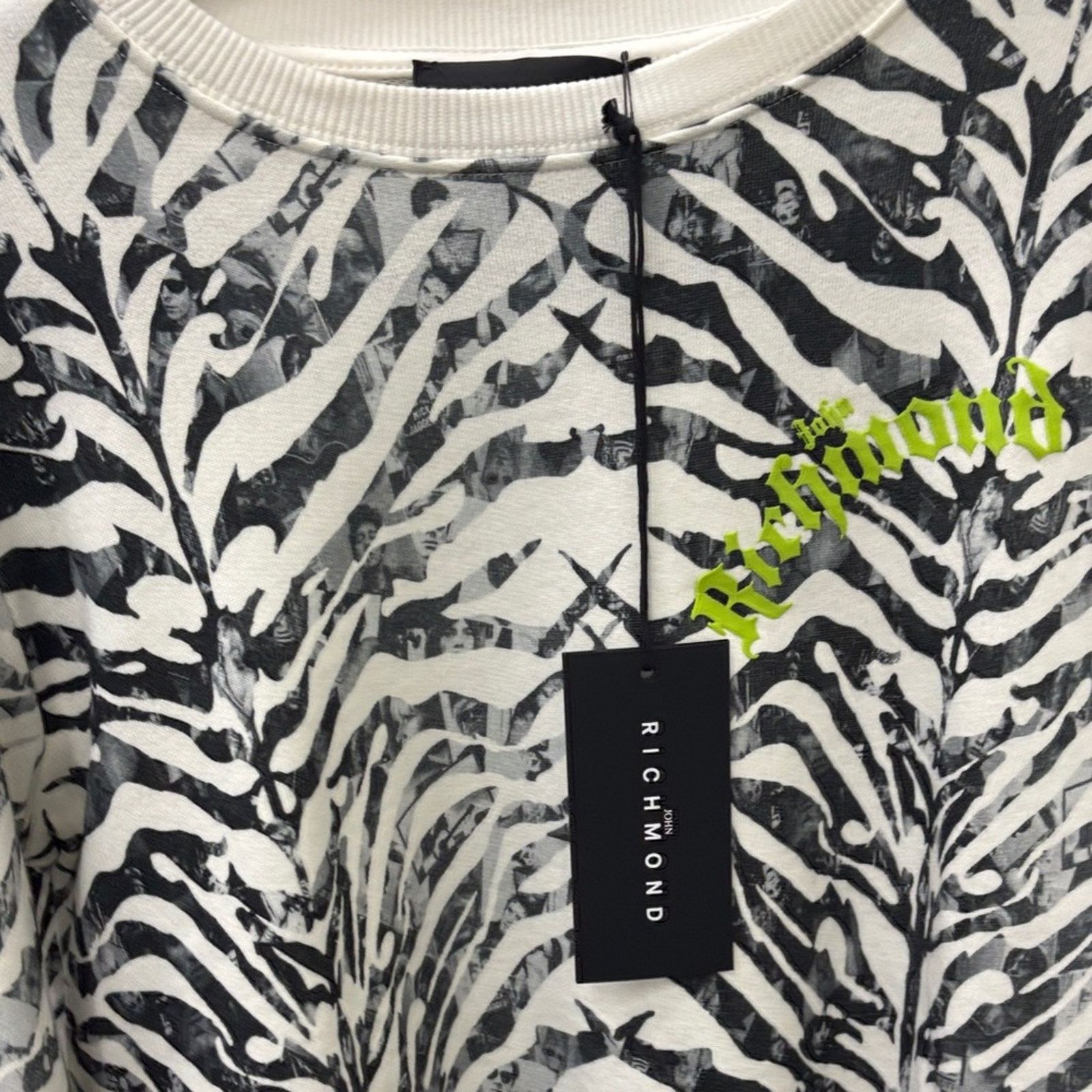 John Richmond NWT John Richmond Zebra Print Sweater - Black, White Size S Size S / US 4 / IT 40 - 3 Thumbnail