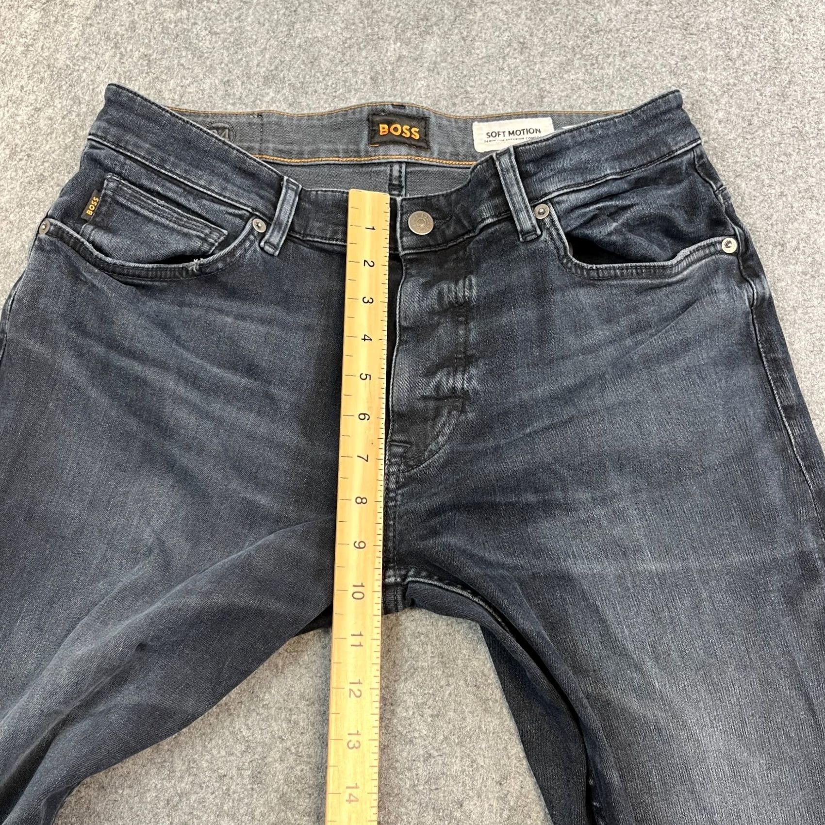Hugo Boss HUGO BOSS Jeans Slim Fit 32 Dark Wash Blue Soft Motion Stretch Delaware Men 5-Pocket Denim Tapered Slim XS? Size US 32 / EU 48 - 5 Thumbnail