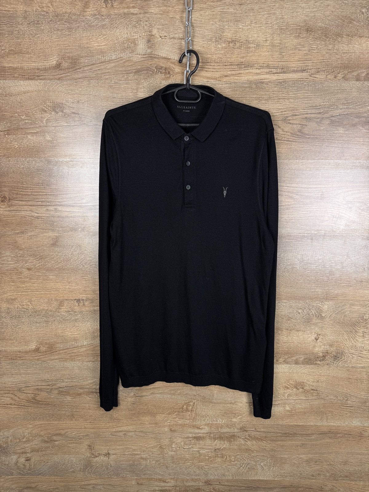 Allsaints Vintage AllSaints parlour ls polo long-sleeve T-shirt tee Size US XL / EU 56 / 4 - 1 Thumbnail
