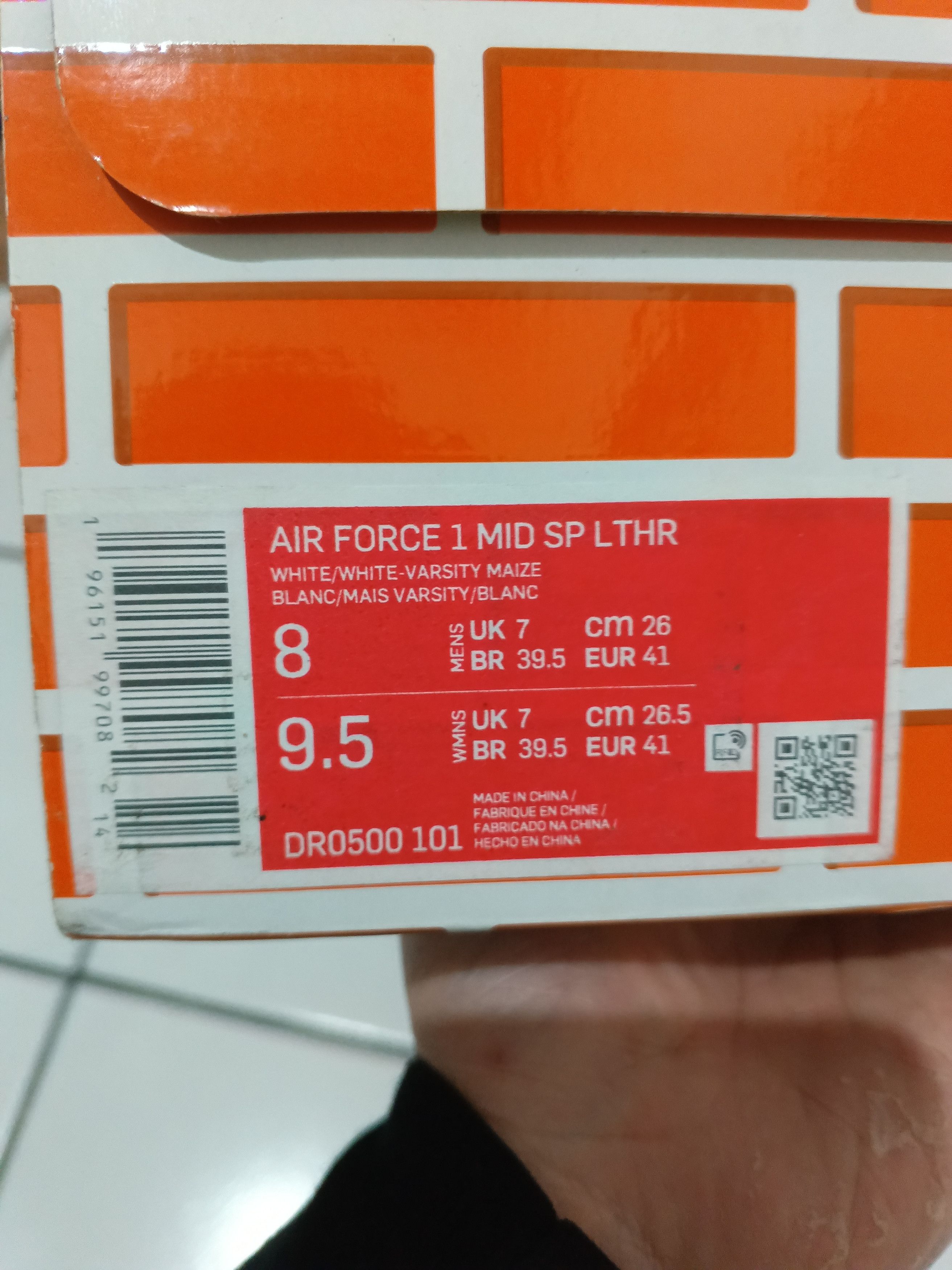 Nike × Off-White Air Force 1 Mid x Off-White™ White and Varsity Maize Size US 8 / EU 41 - 11 Thumbnail