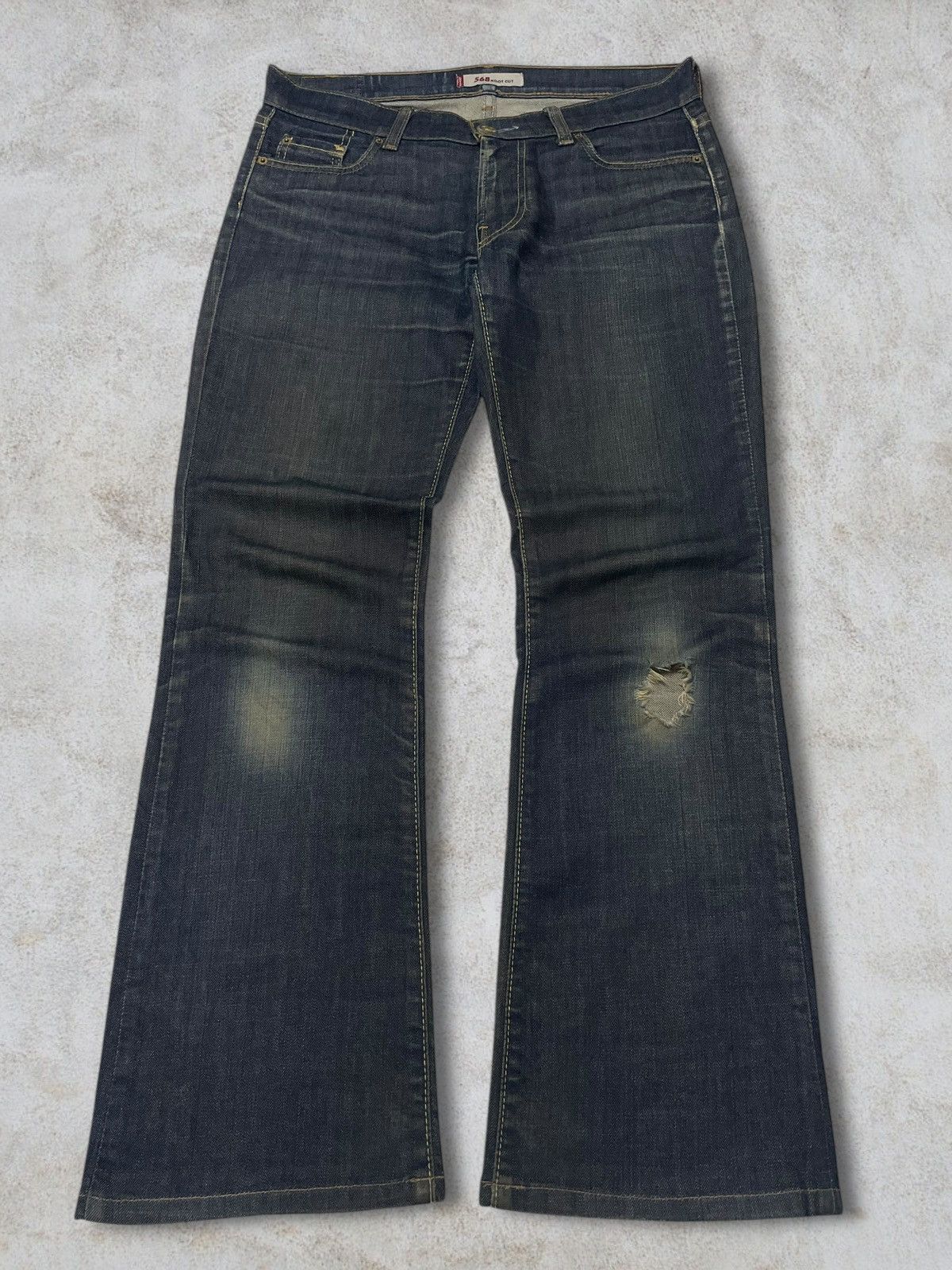 Levi's Vtg Y2k Levi’s Bootcut Streetstyle Distressed Washed Jeans Size US 32 / EU 48 - 1 Thumbnail