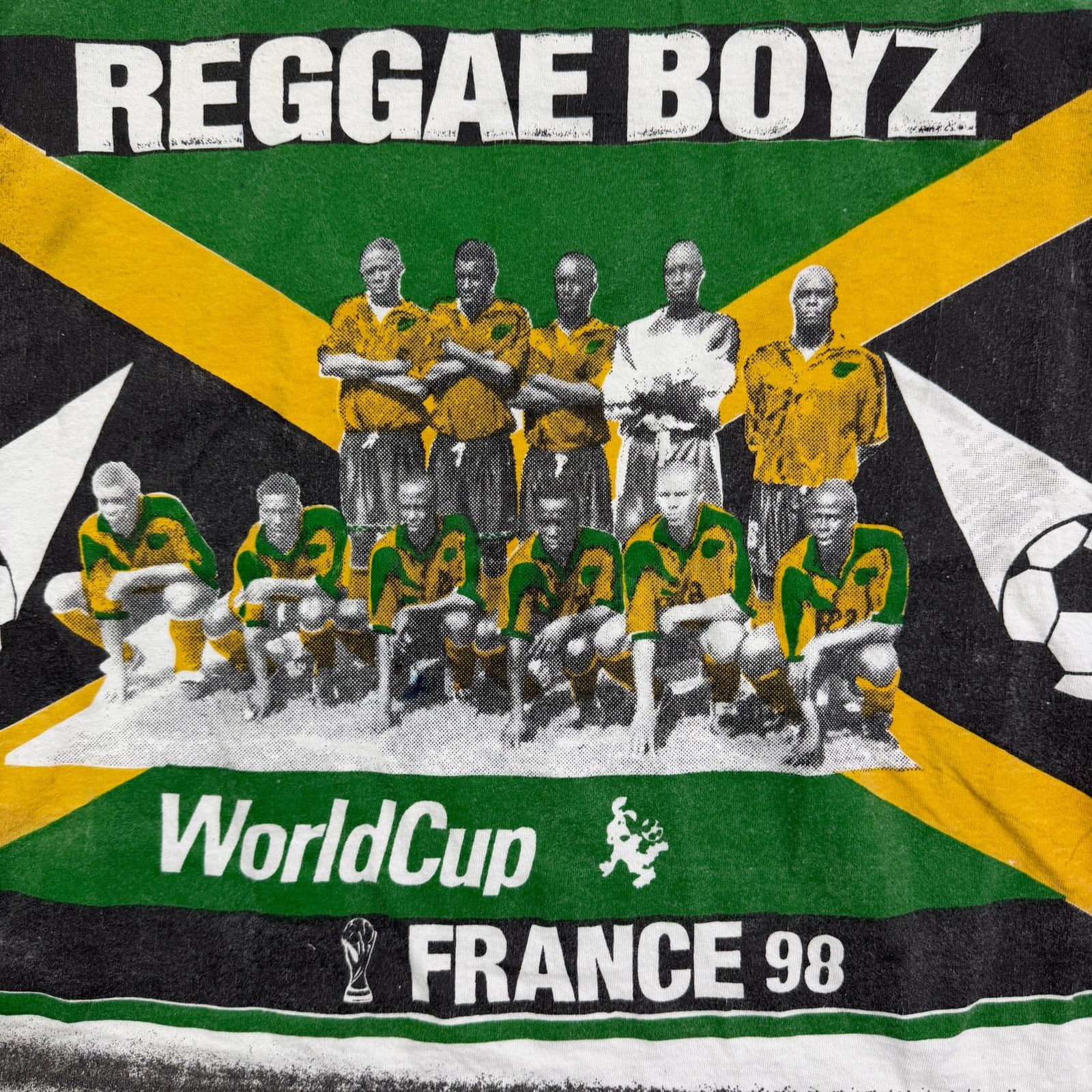 Vintage Vintage 1998 World Cup Jamaica Reggae Boyz Shirt XL 90s Size US XL / EU 56 / 4 - 3 Thumbnail