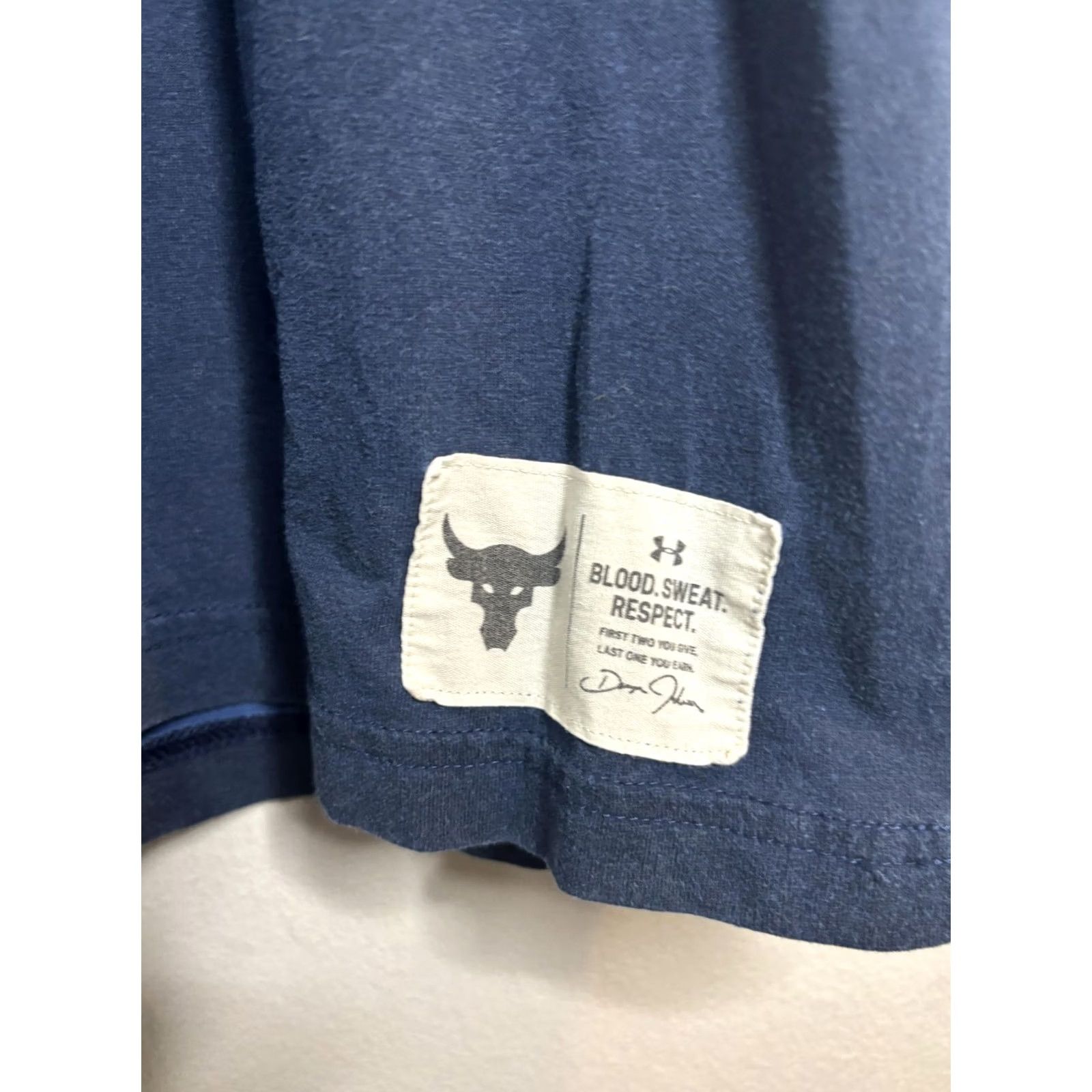 Under Armour Under Armour Project Rock Shirt Mens Small Blue HeatGear Blood Sweat Respect Tee Size US S / EU 44-46 / 1 - 4 Thumbnail