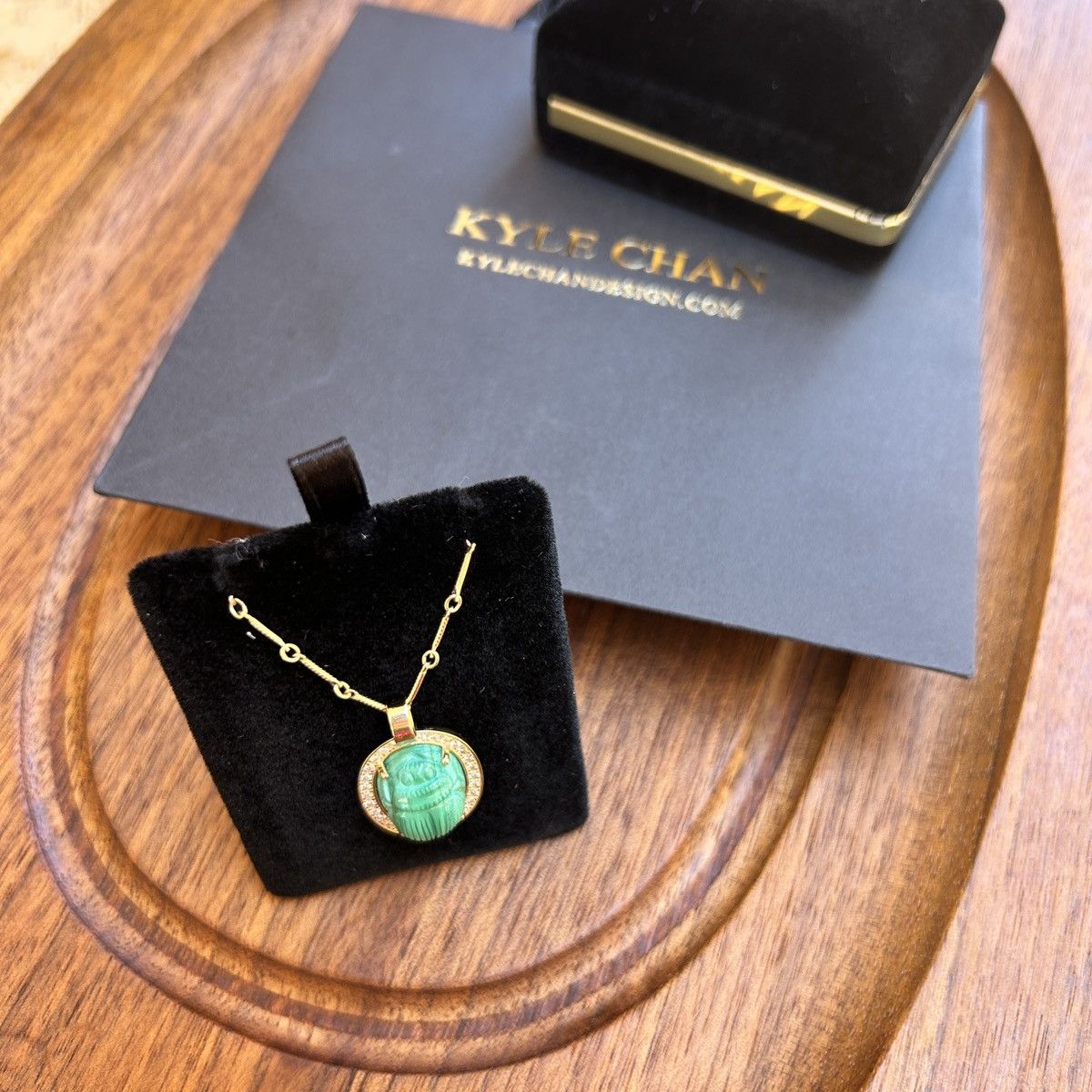 Other Kyle Chan 14K Gold Scarab Necklace | Malachite & Diamonds Size ONE SIZE - 1 Thumbnail