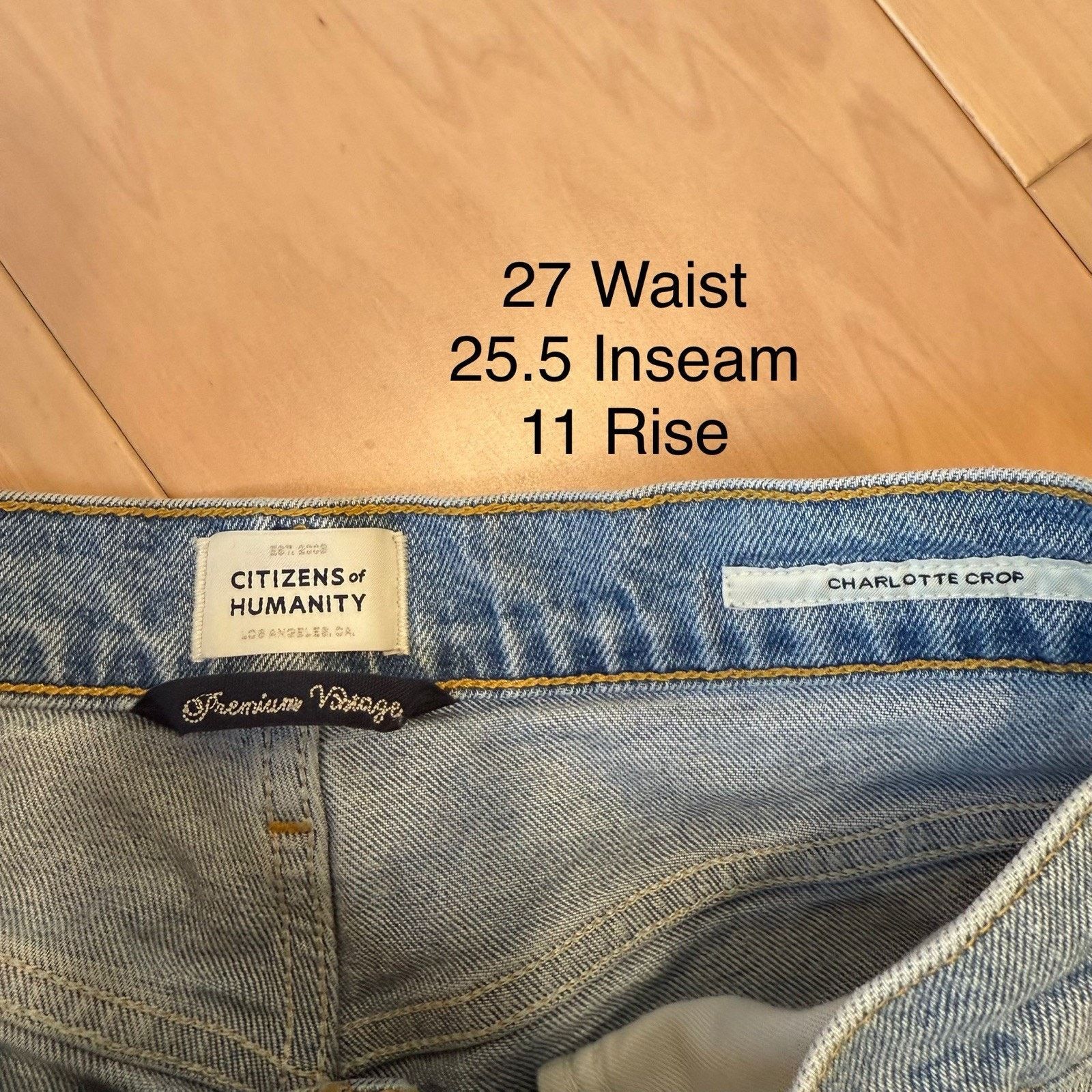 Citizens Of Humanity × Vintage Citizens of Humanity Jeans Women's 27 Blue Premium Size 27" / US 4 / IT 40 - 5 Thumbnail
