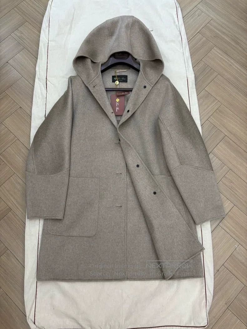 Loro Piana Loro Piana Hooded coat 100% cashmere, buttons with logo Size M / US 6-8 / IT 42-44 - 4 Thumbnail