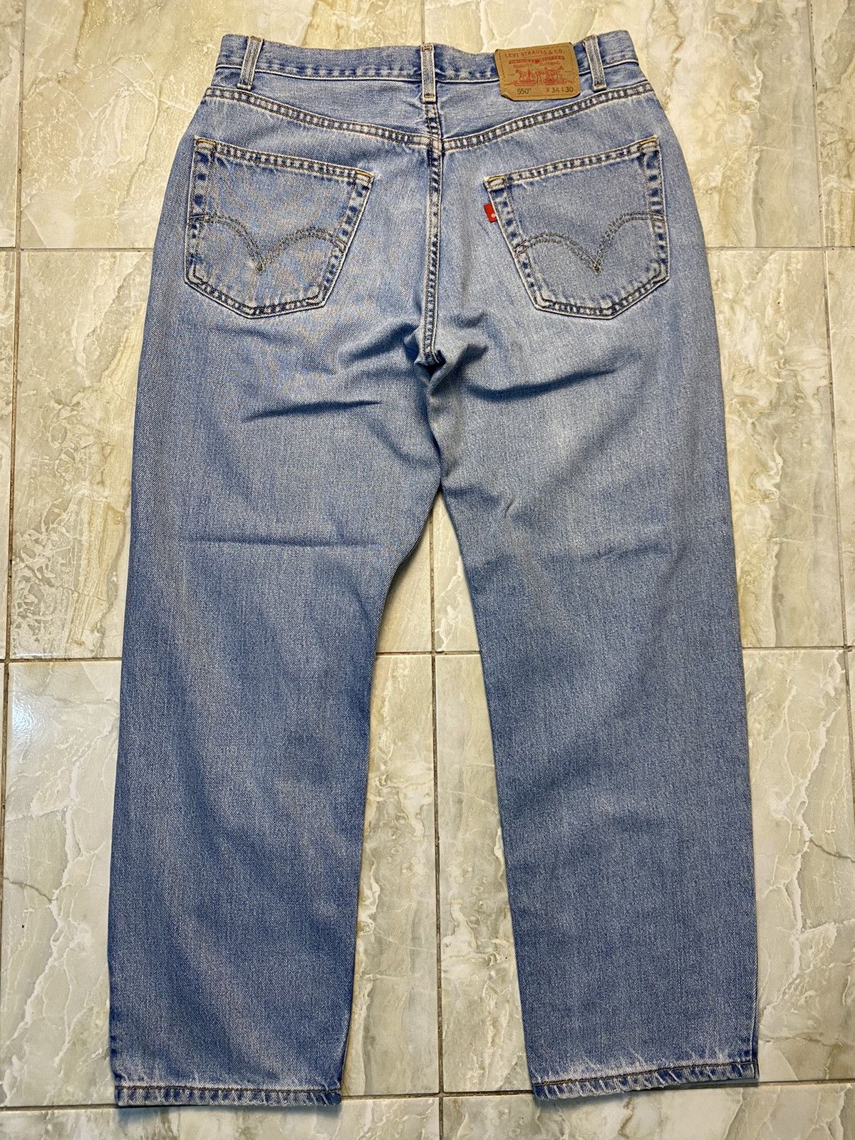 Levi's Vintage Levi’s 550 Relaxed Fit Blue Denim Pants single r Size US 34 / EU 50 - 2 Thumbnail