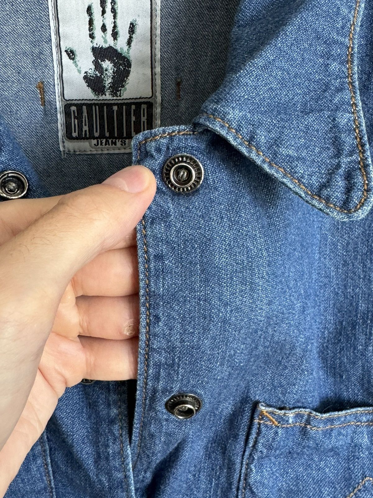 Jean Paul Gaultier × Vintage Vintage Gaultier denim top Size M / US 6-8 / IT 42-44 - 4 Thumbnail