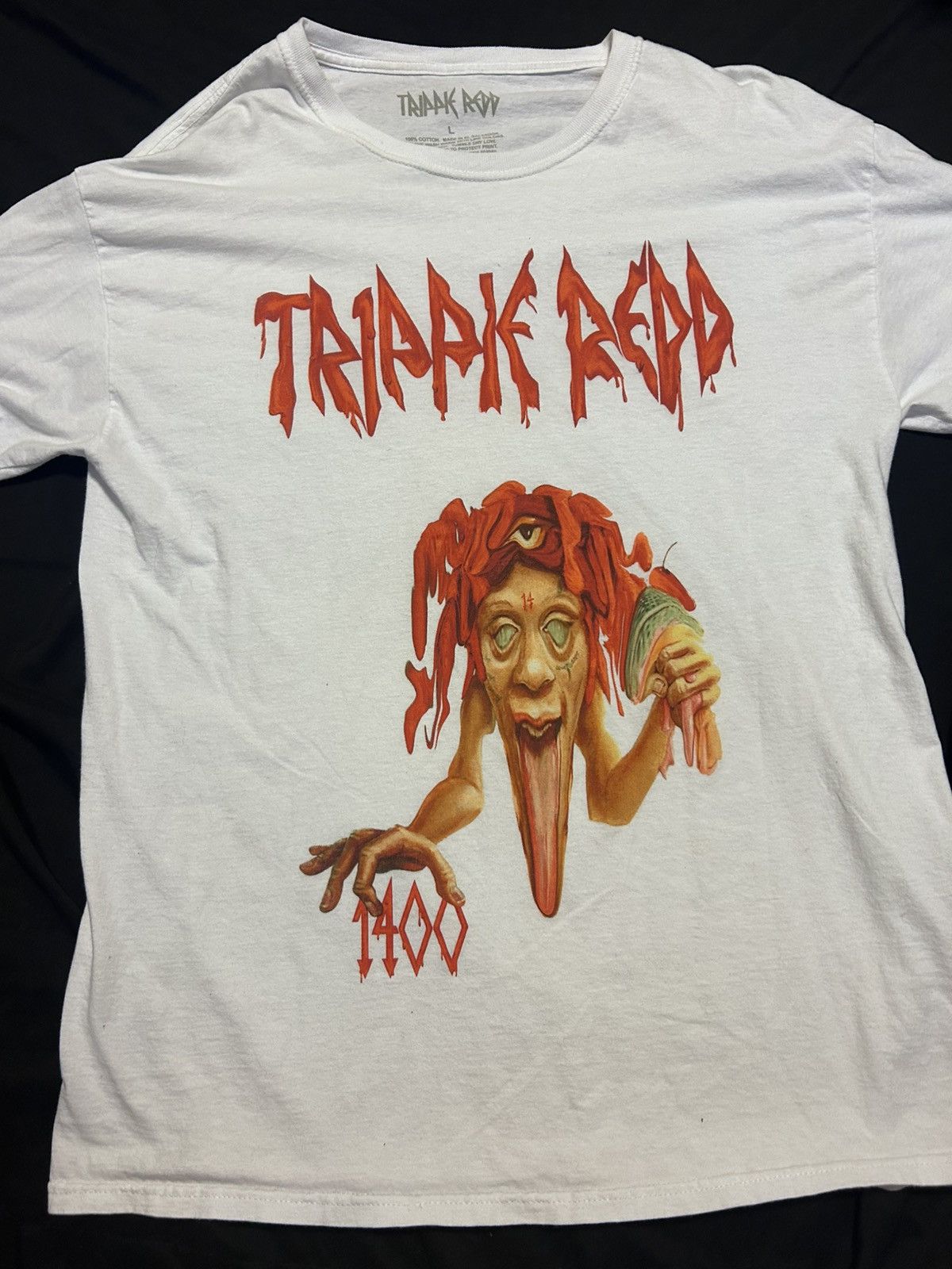 Trippie Redd Trippie Redd Long Sleeve White T-Shirt Size US L / EU 52-54 / 3 - 1 Thumbnail
