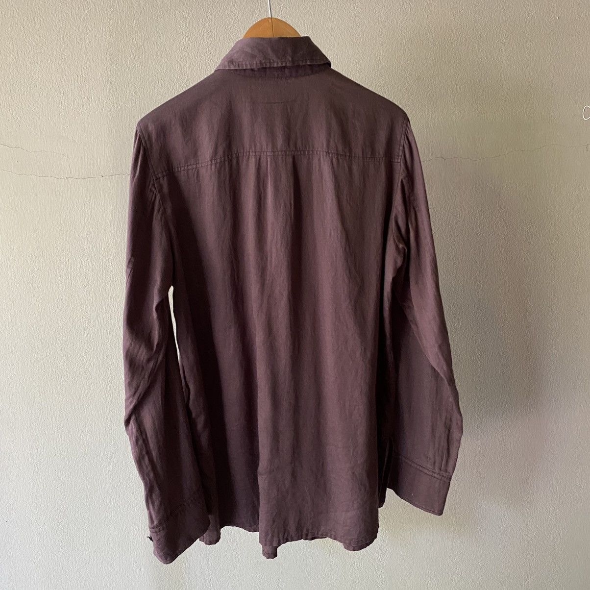 Burberry BURBERRY Purple Pintuck Button-Up Shirt Size XS / US 0-2 / IT 36-38 - 6 Thumbnail