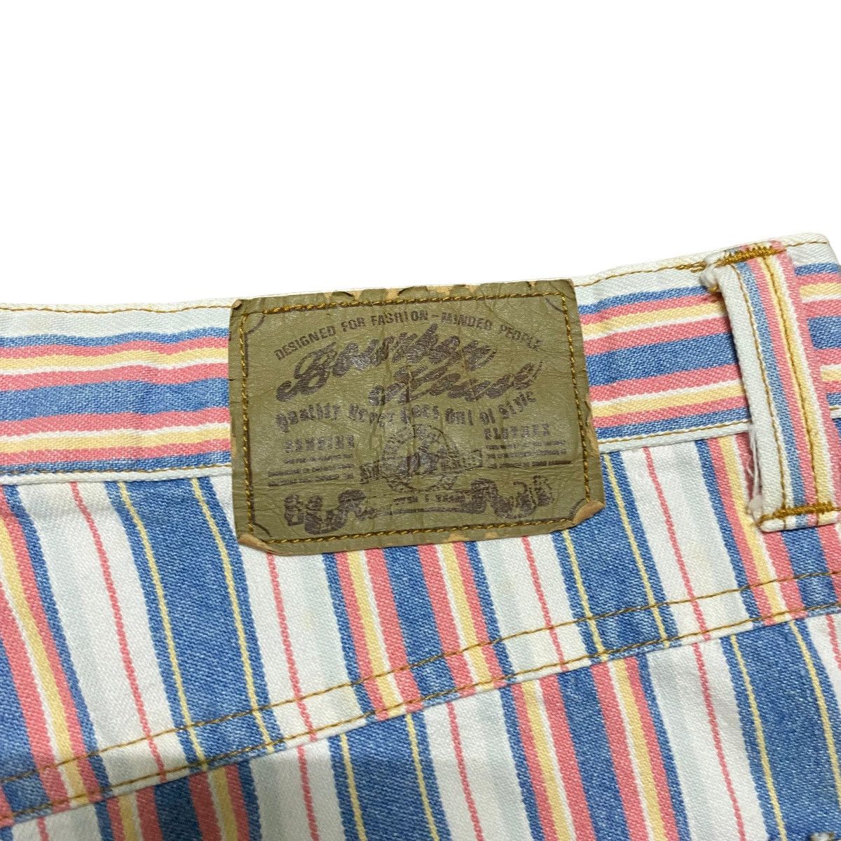 Japanese Brand Super Flare🔥 BOURBON HOUSE striped Flare Pants Size US 30 / EU 46 - 12 Thumbnail